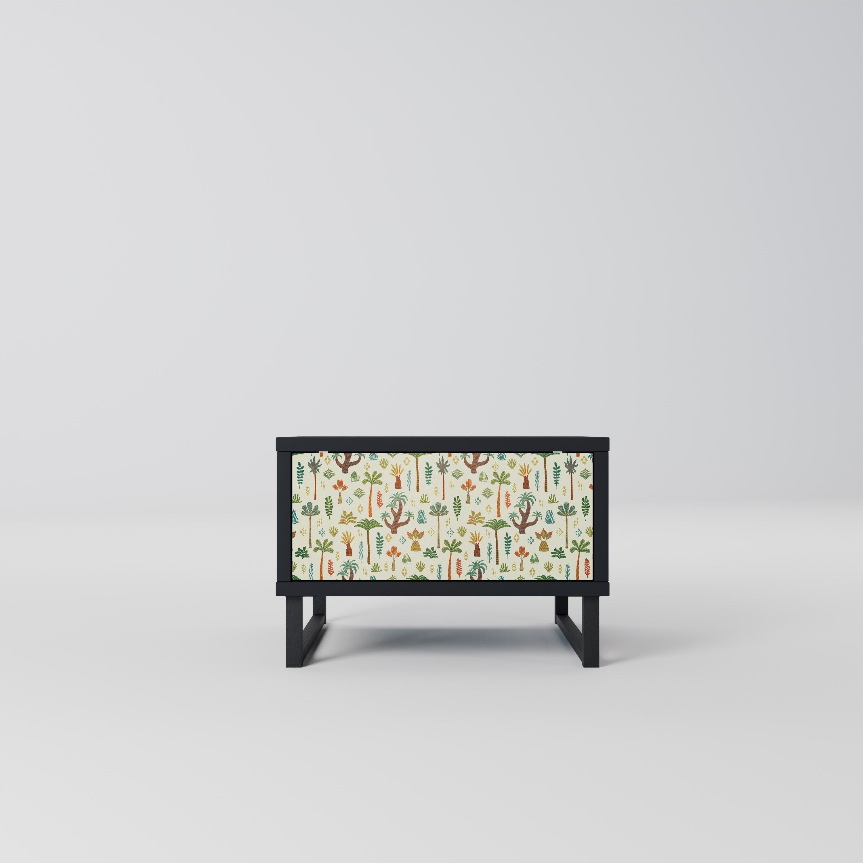 Table de chevet PALM SPRING en finition noire