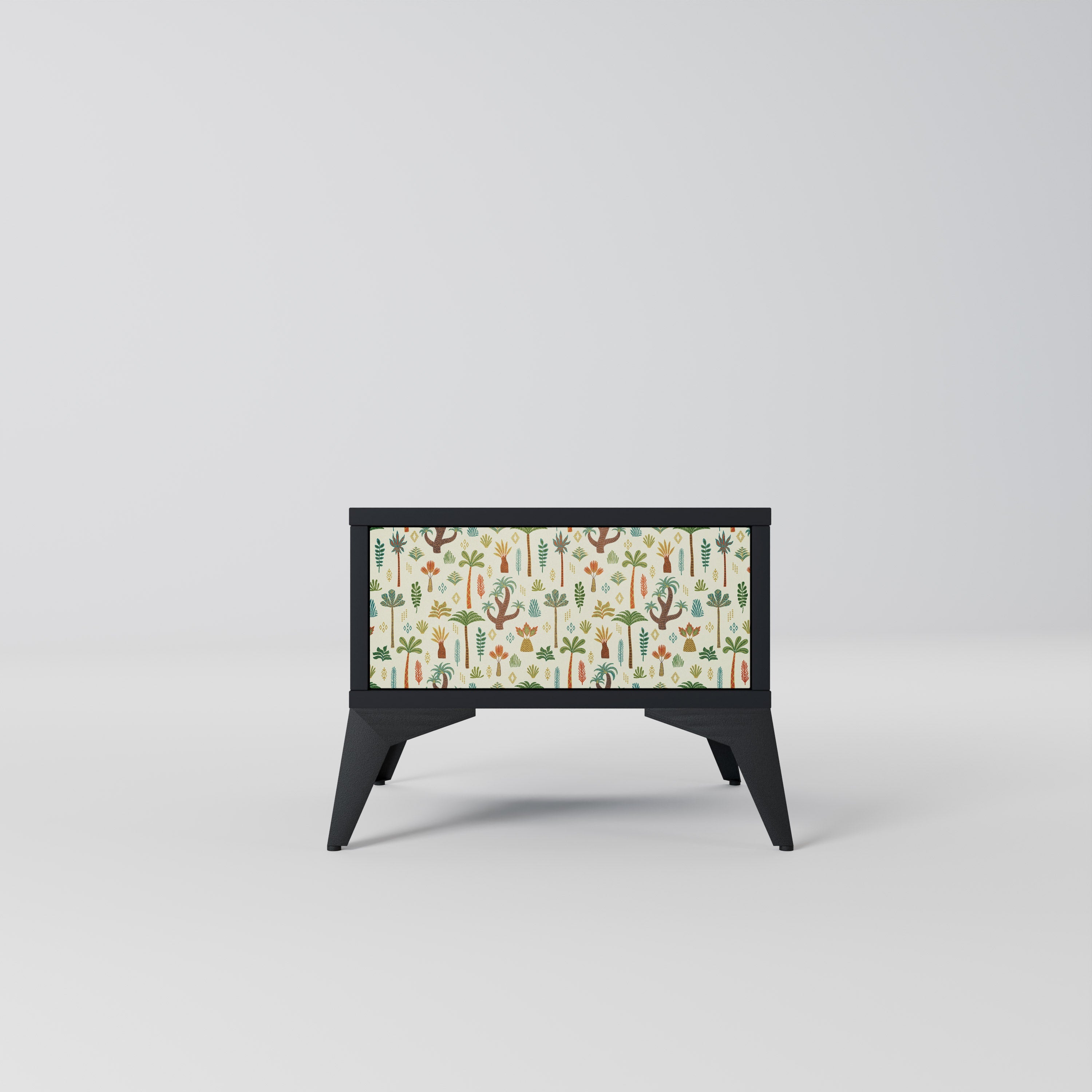 Table de chevet PALM SPRING en finition noire