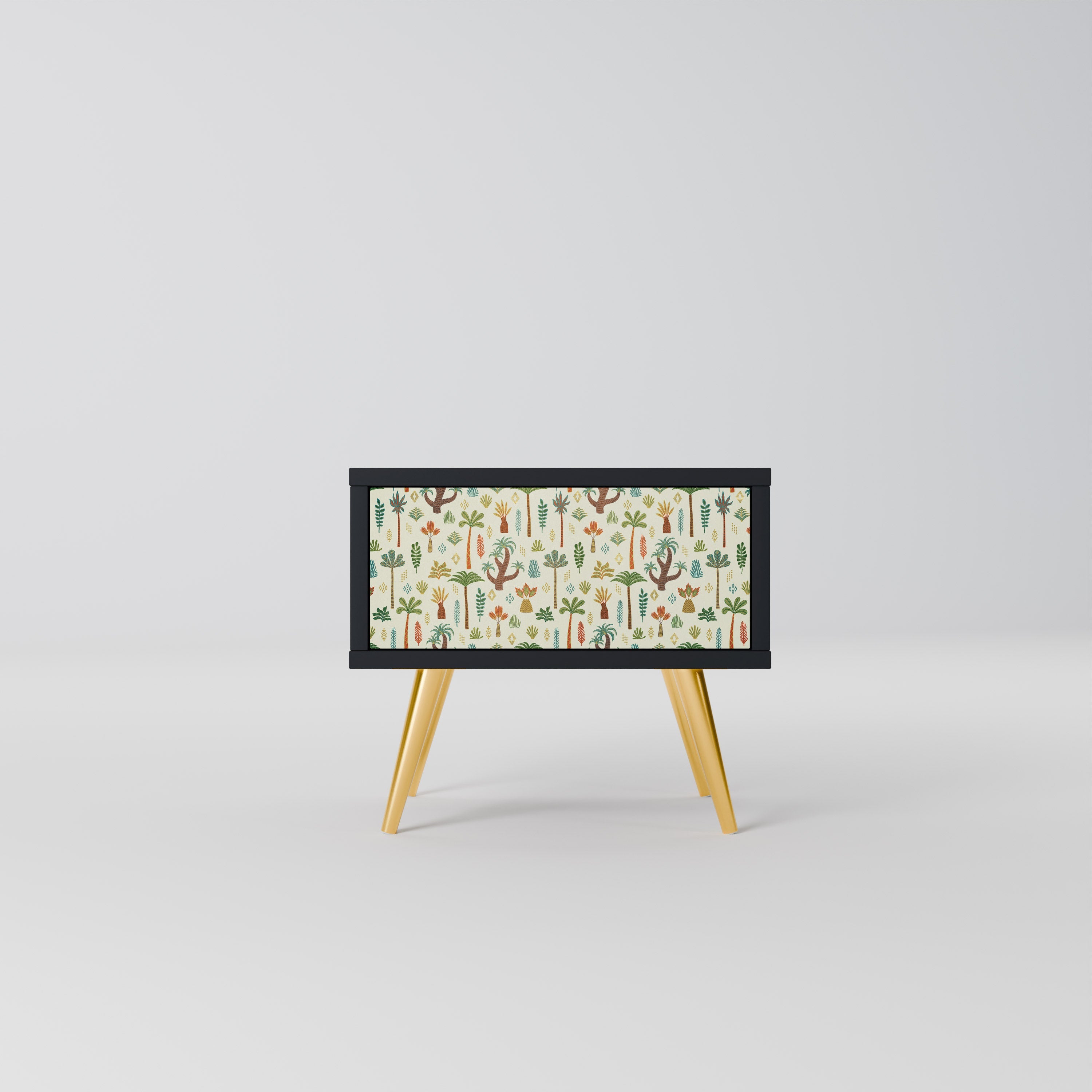 Table de chevet PALM SPRING en finition noire