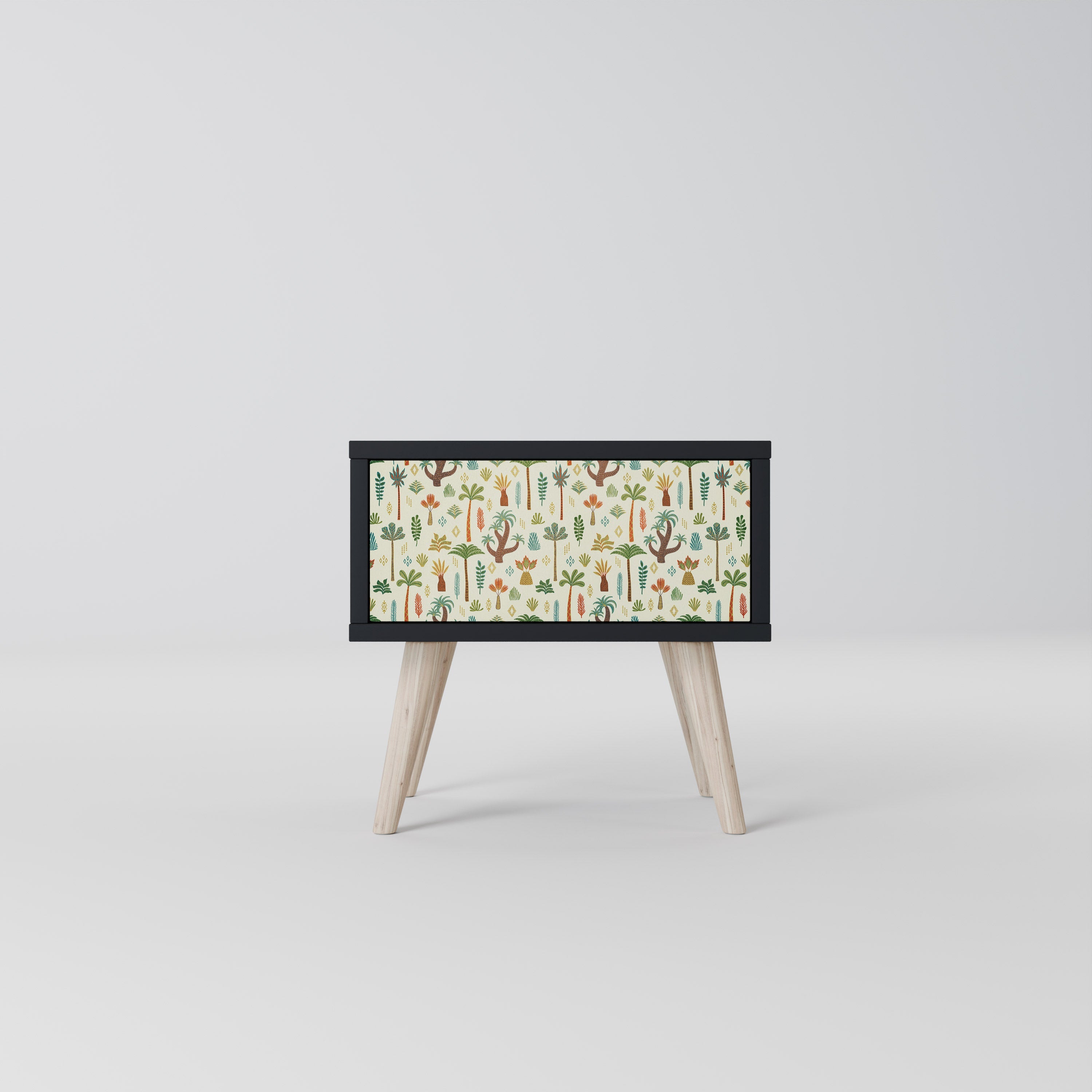 Table de chevet PALM SPRING en finition noire