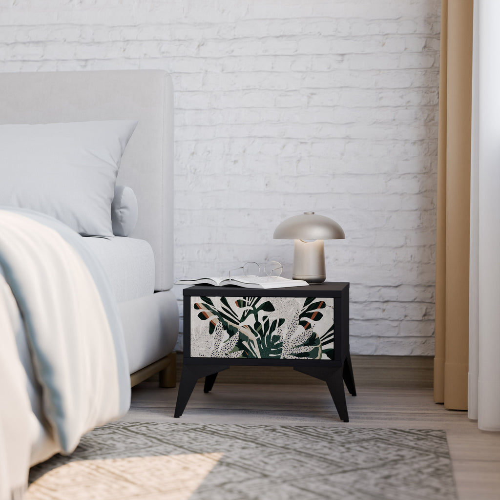 Table de chevet VERDURE FORMATION en finition noire