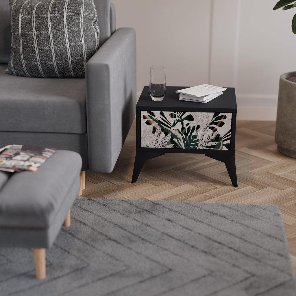 Table de chevet VERDURE FORMATION en finition noire