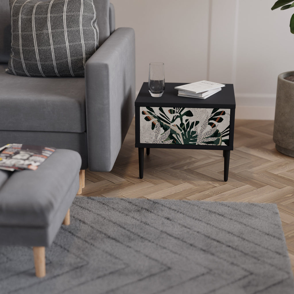 Table de chevet VERDURE FORMATION en finition noire