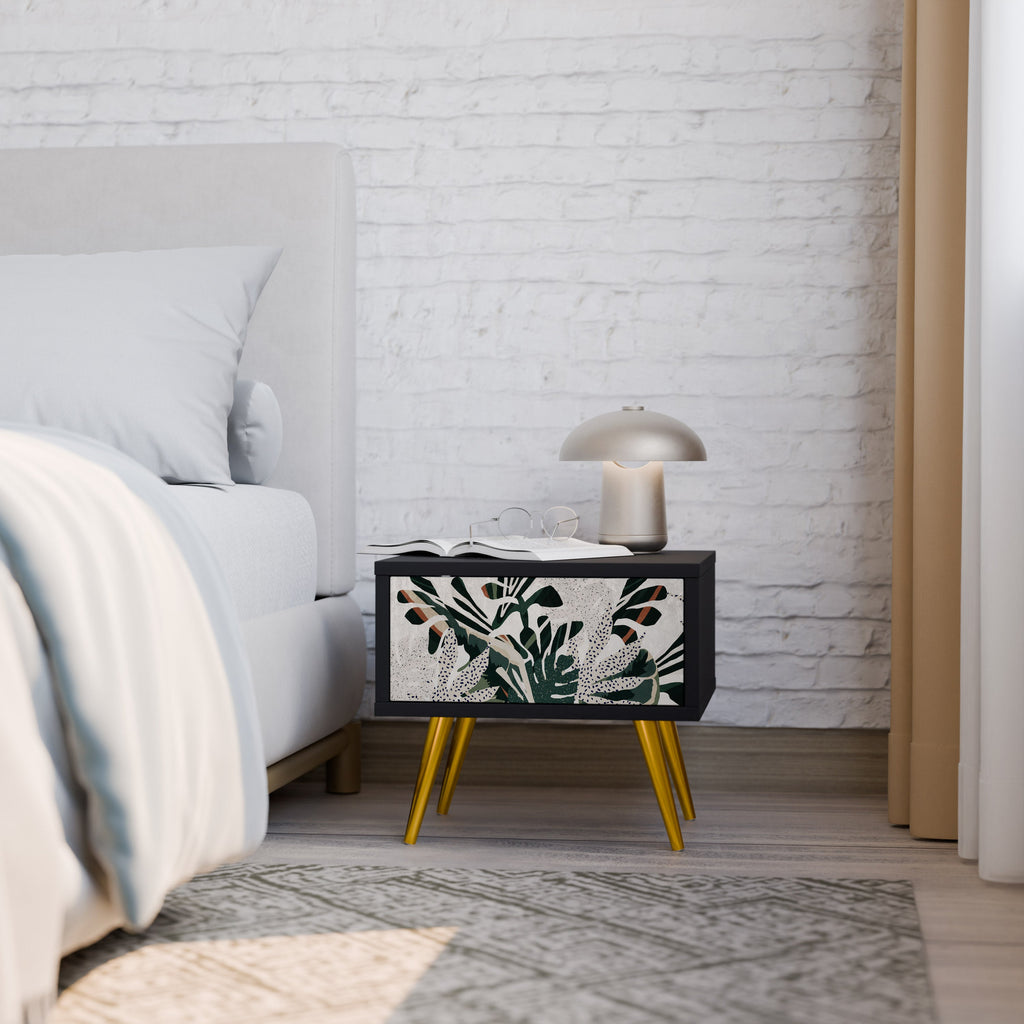 Table de chevet VERDURE FORMATION en finition noire