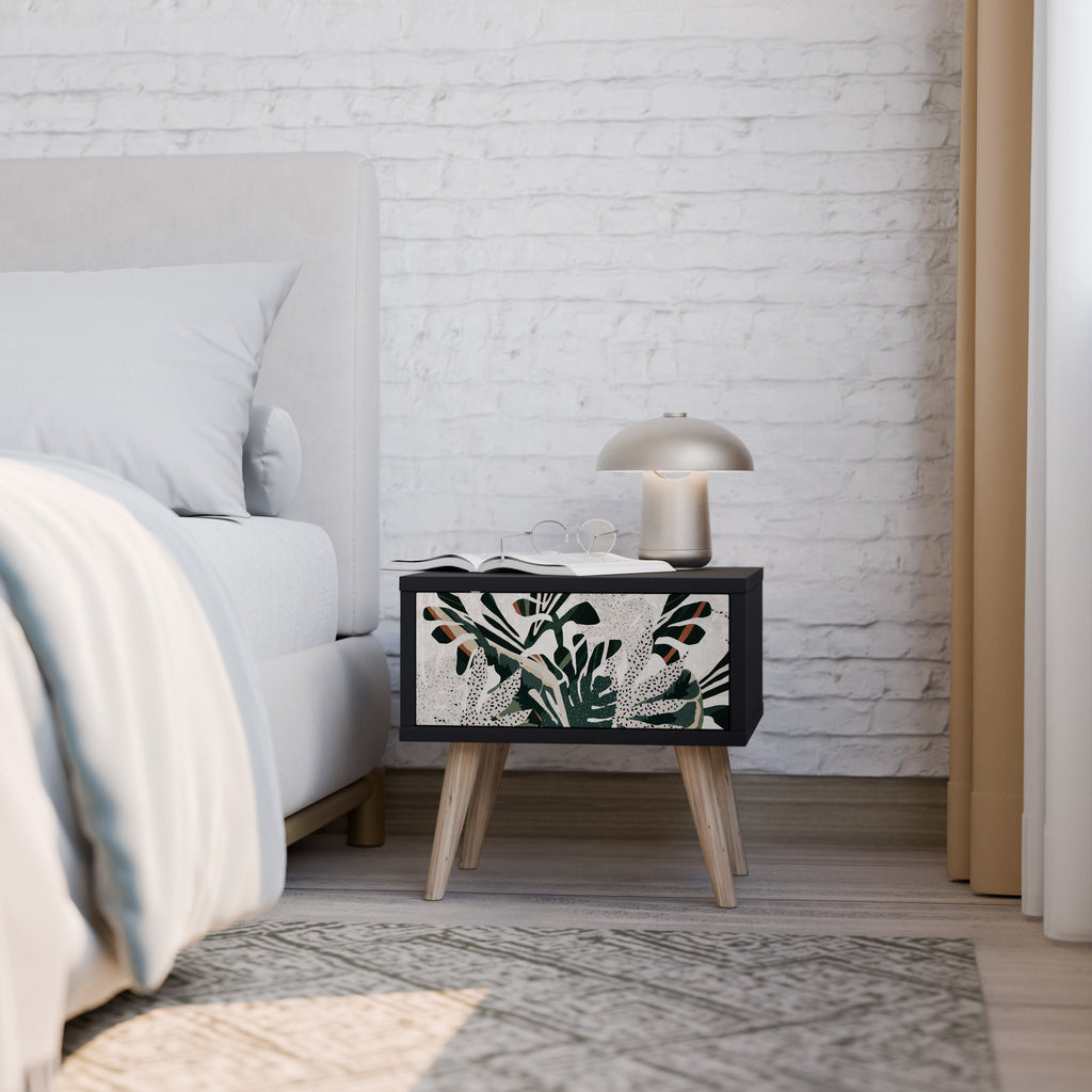 Table de chevet VERDURE FORMATION en finition noire