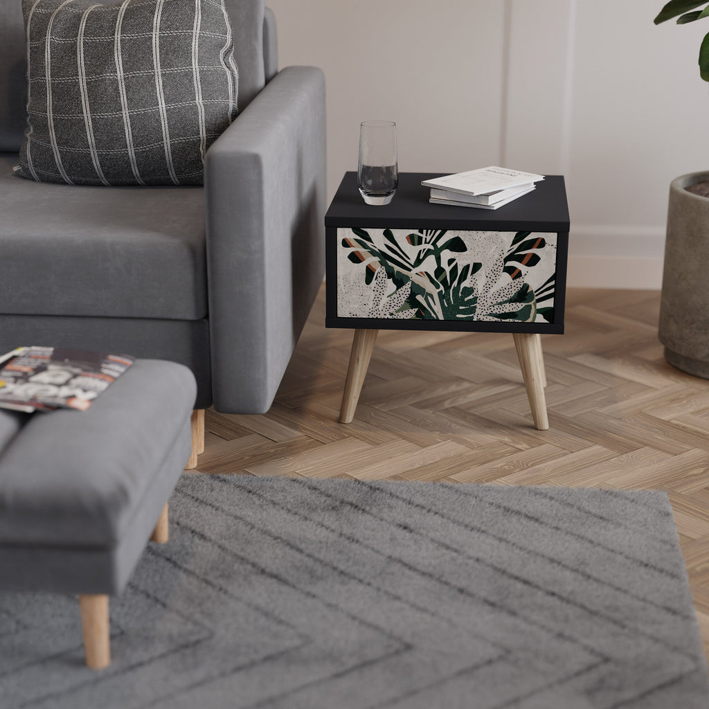 Table de chevet VERDURE FORMATION en finition noire