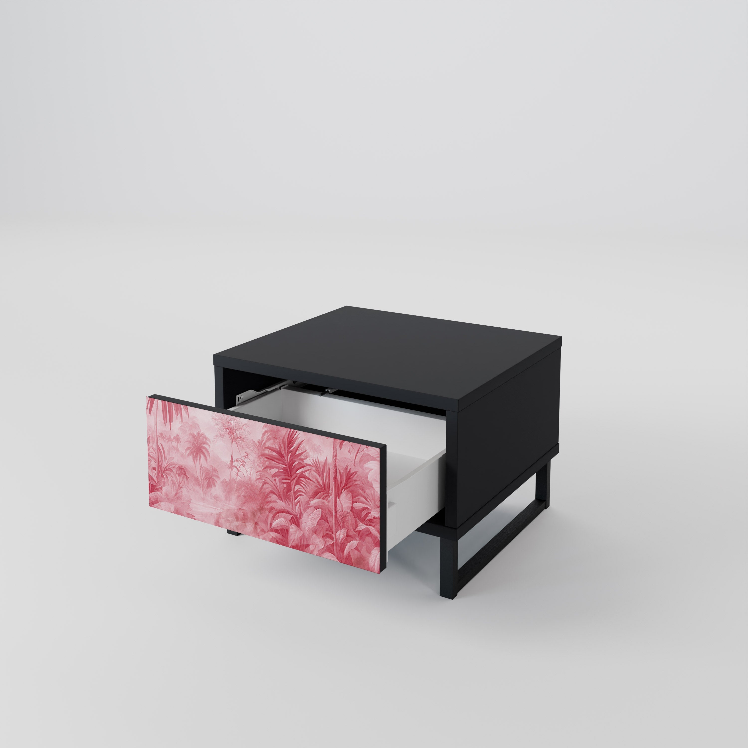 Table de chevet SWEET TROPICS en finition noire