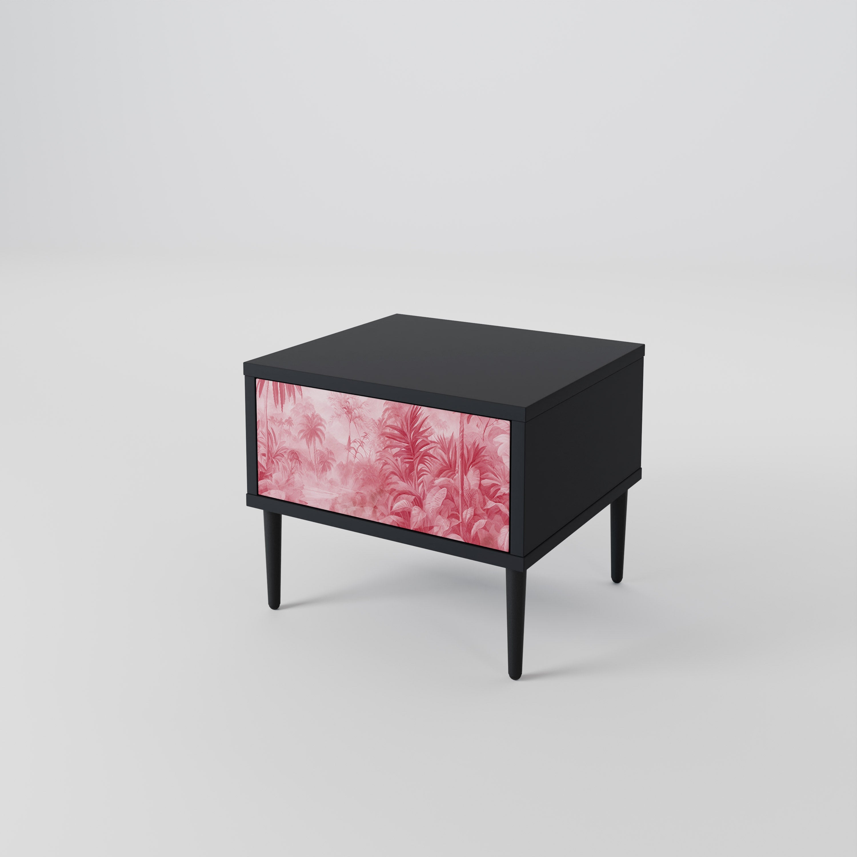 Table de chevet SWEET TROPICS en finition noire