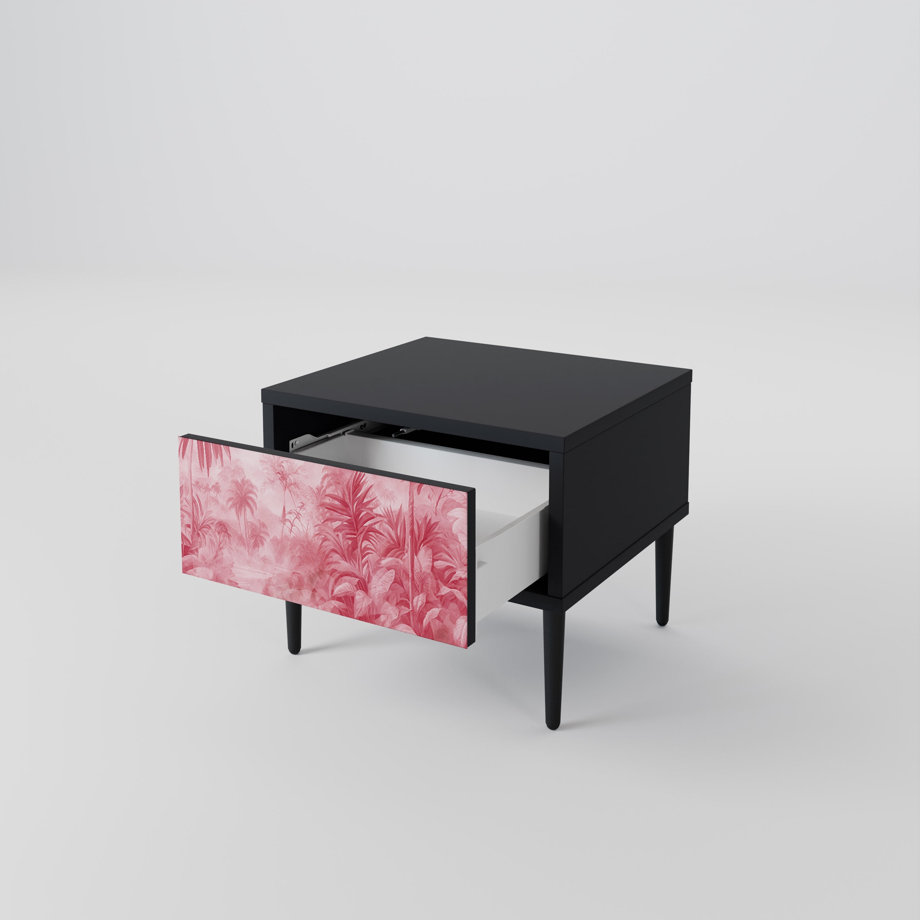 Table de chevet SWEET TROPICS en finition noire