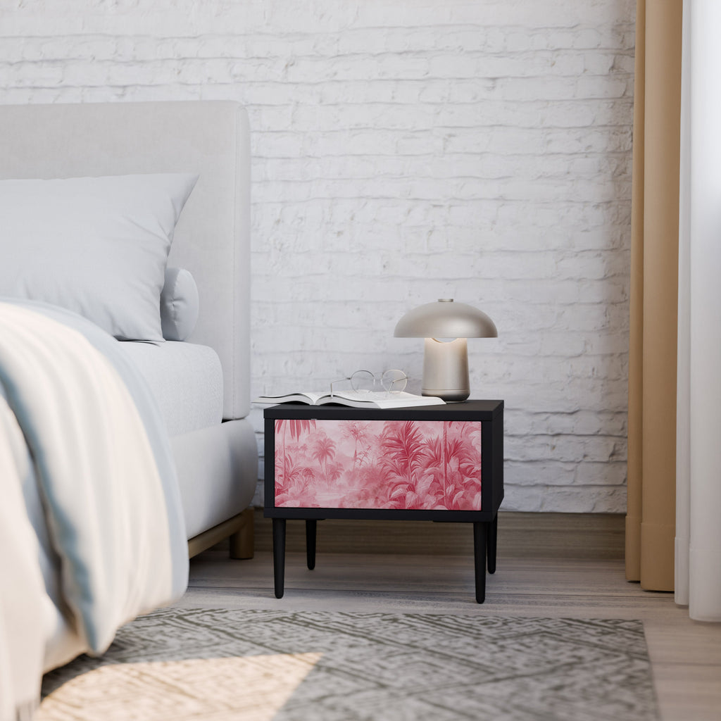 Table de chevet SWEET TROPICS en finition noire