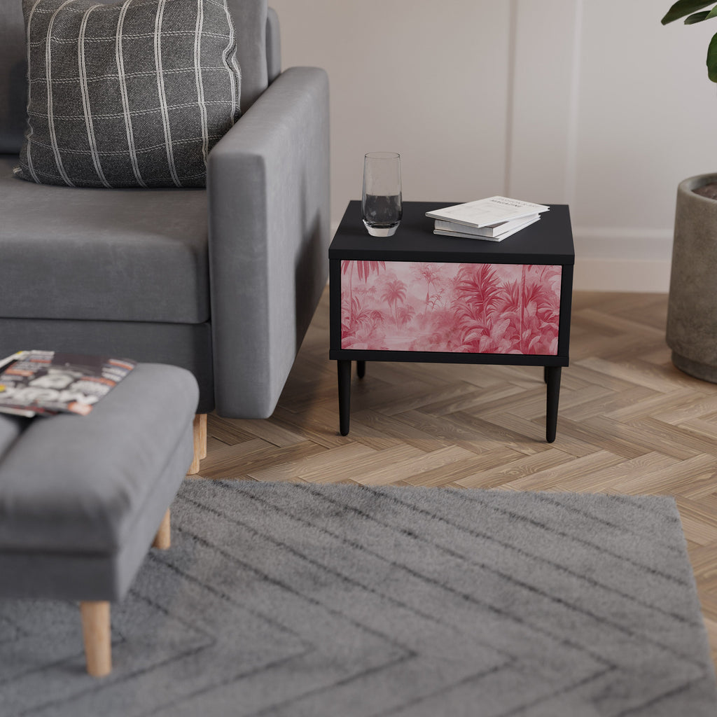 Table de chevet SWEET TROPICS en finition noire