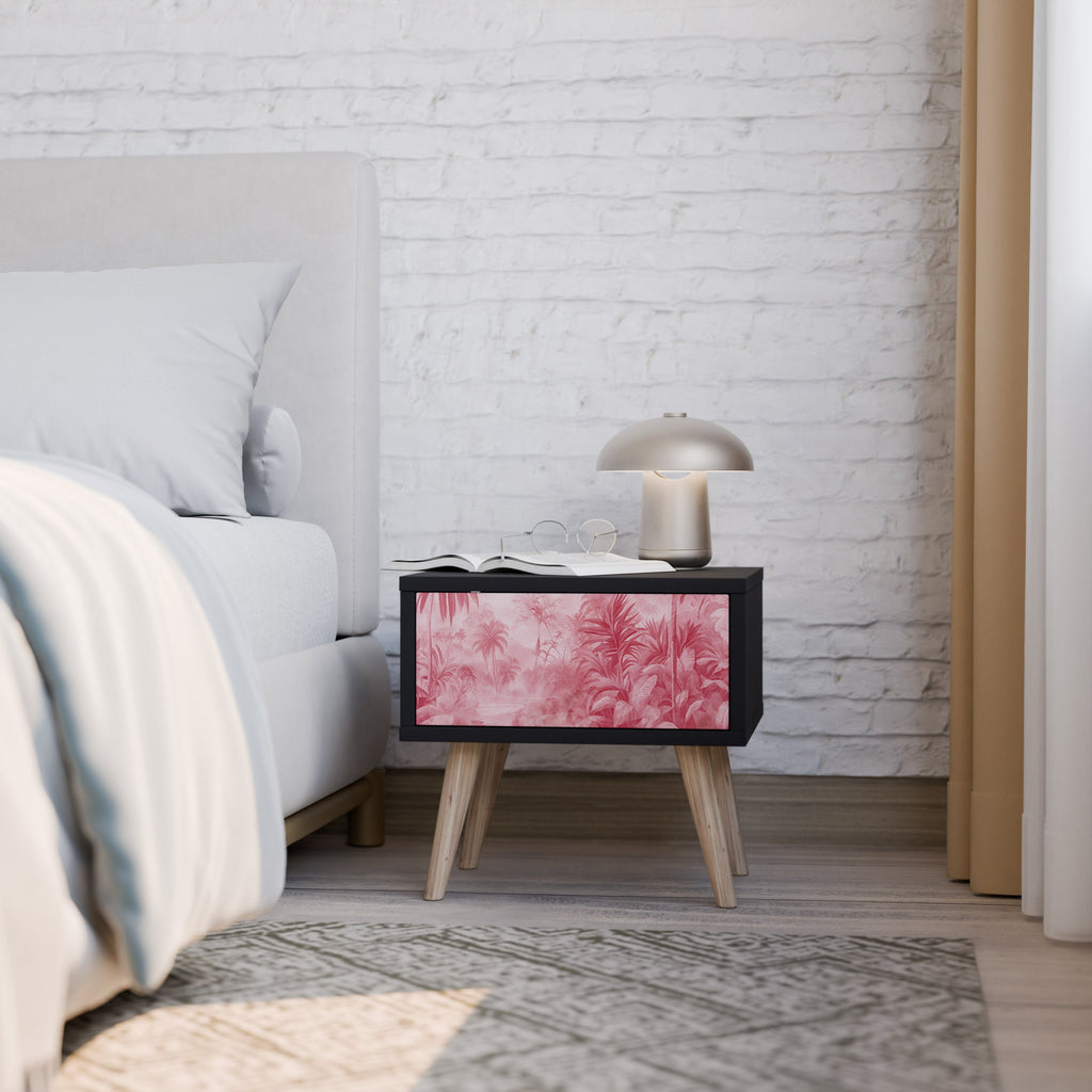 Table de chevet SWEET TROPICS en finition noire