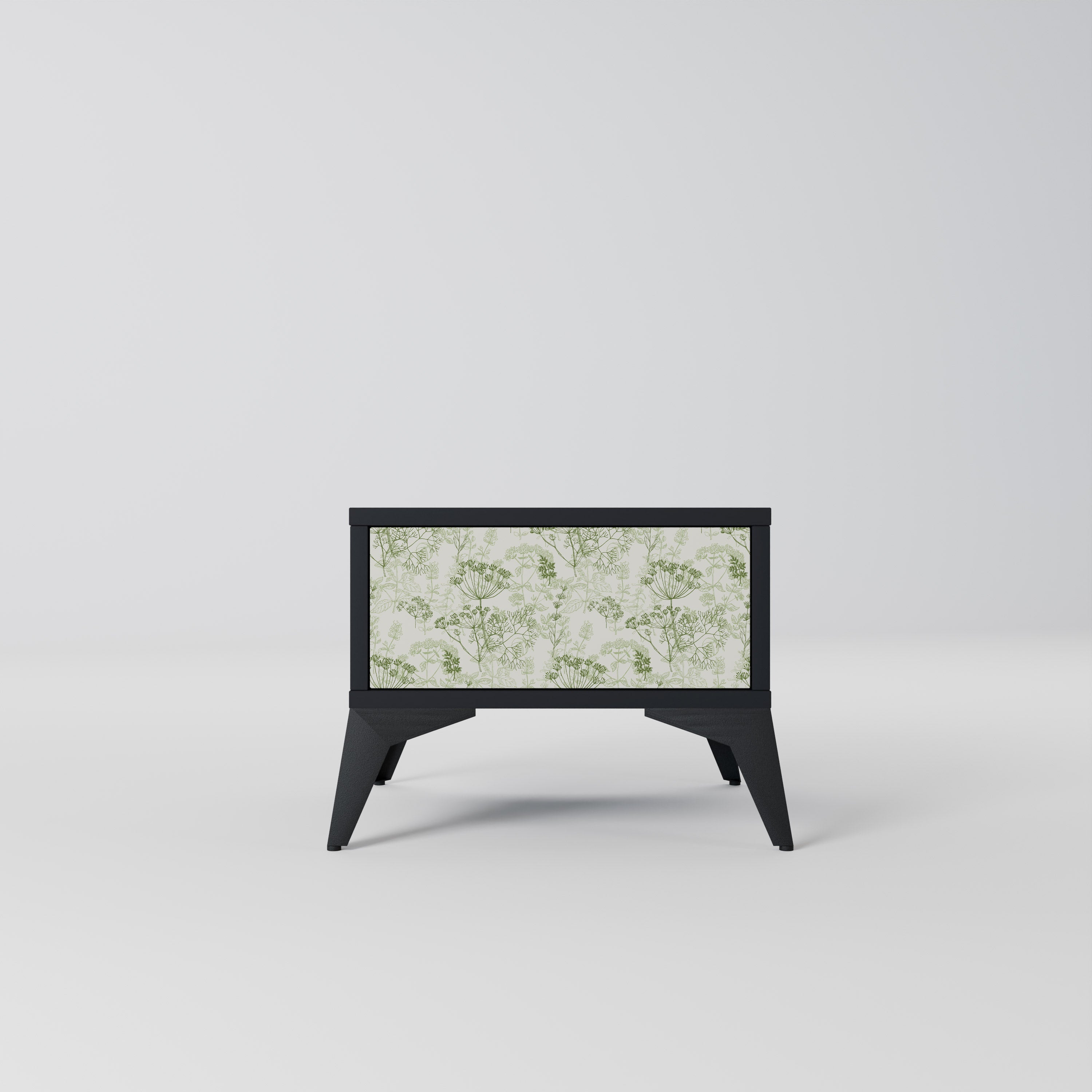 Table de chevet FENNEL BALDACHIN en finition noire