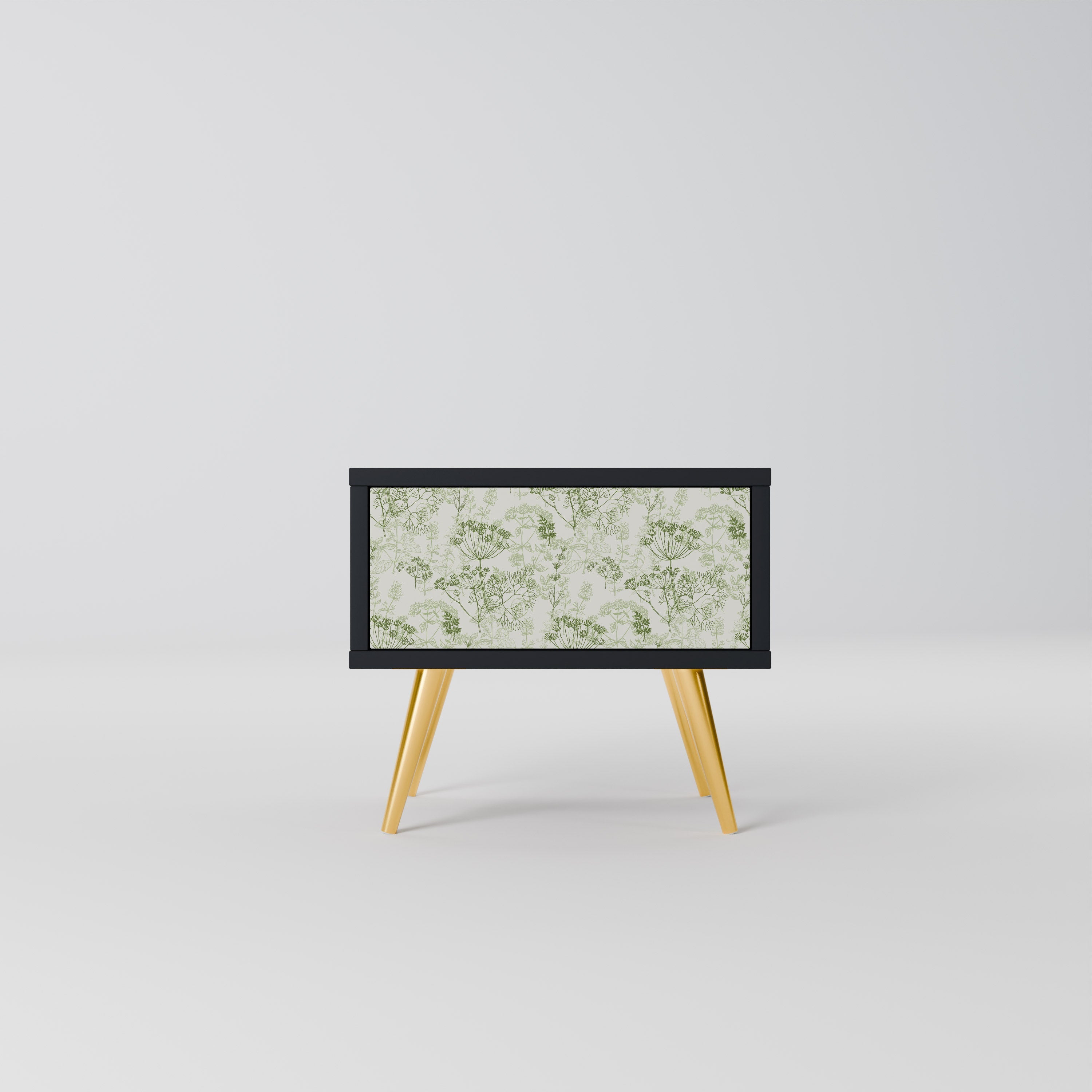 Table de chevet FENNEL BALDACHIN en finition noire