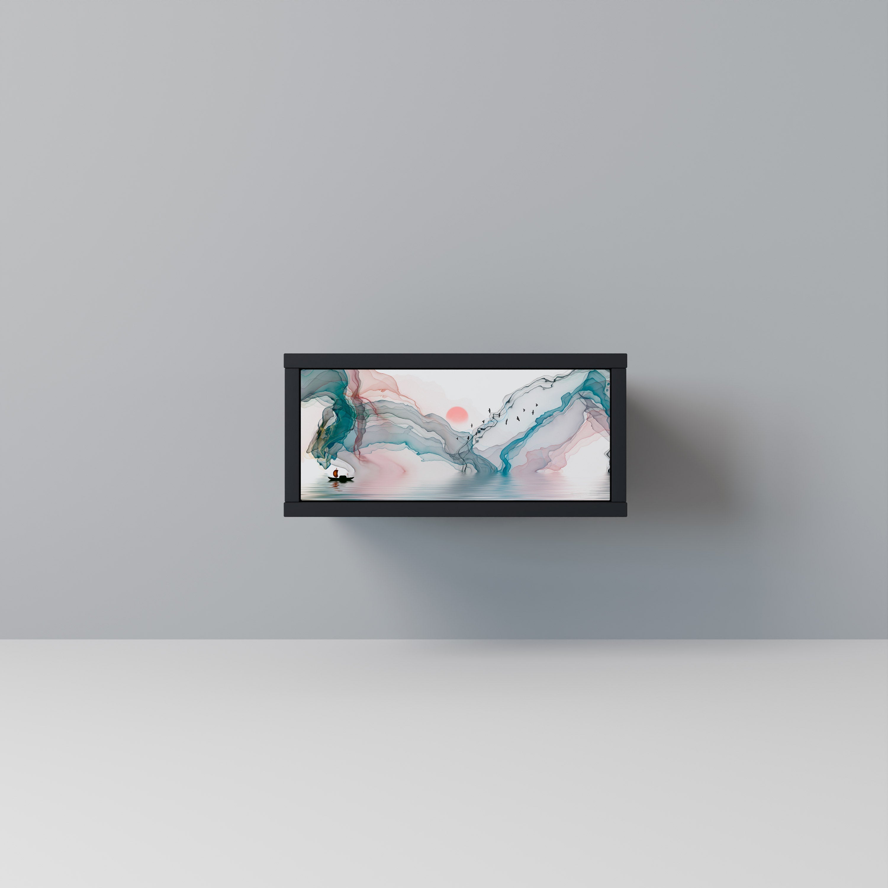 Table de chevet VELVET CROSSING en finition noire