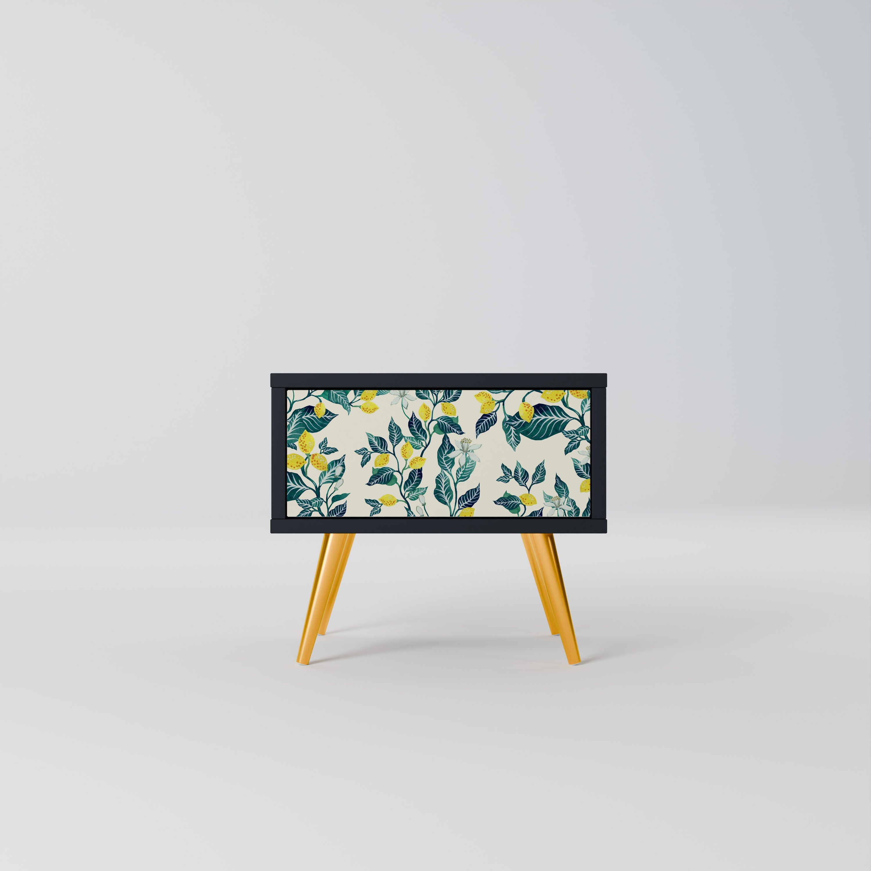 Table de chevet LEMON TREE en finition noire