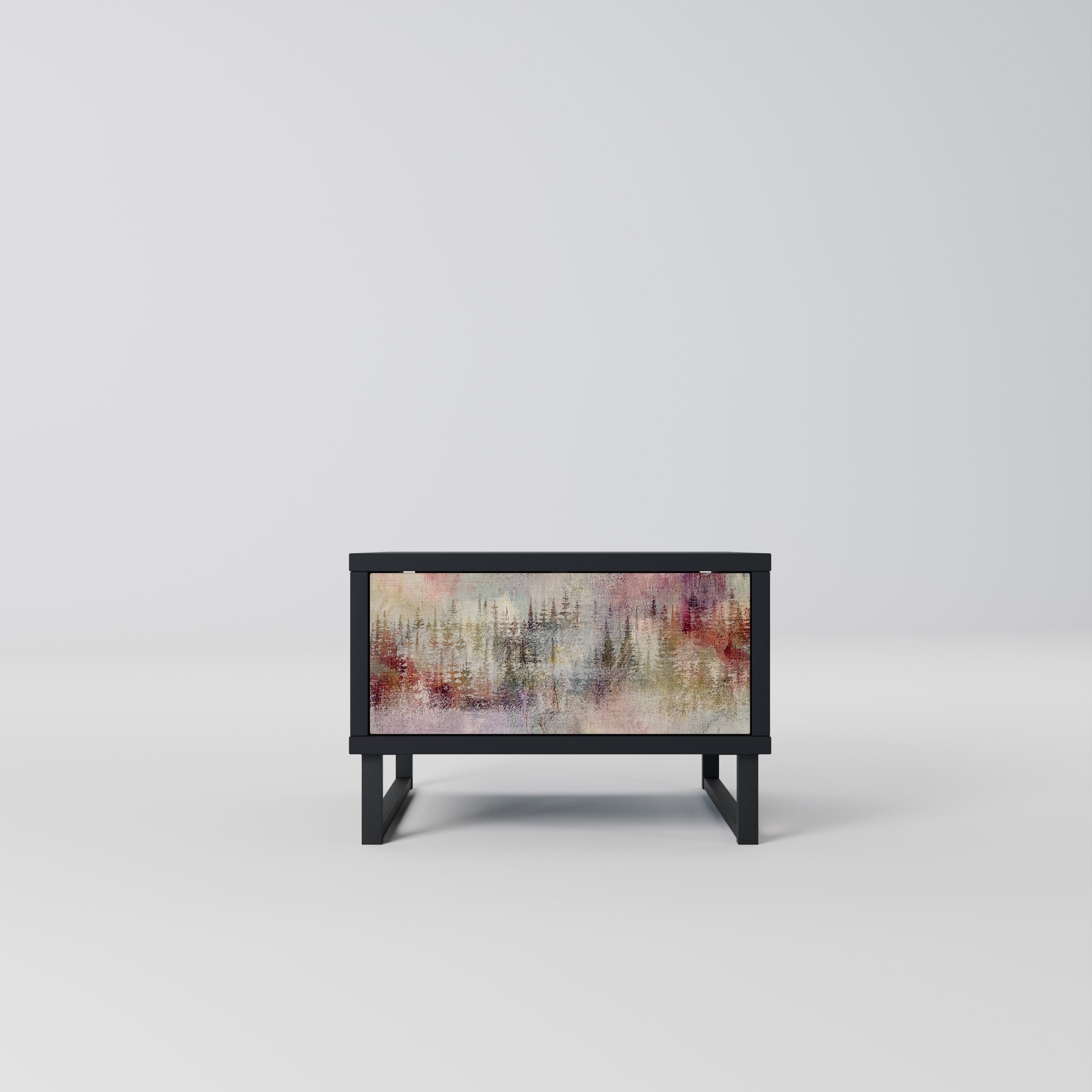 Table de chevet VEILED SUMMIT en finition noire