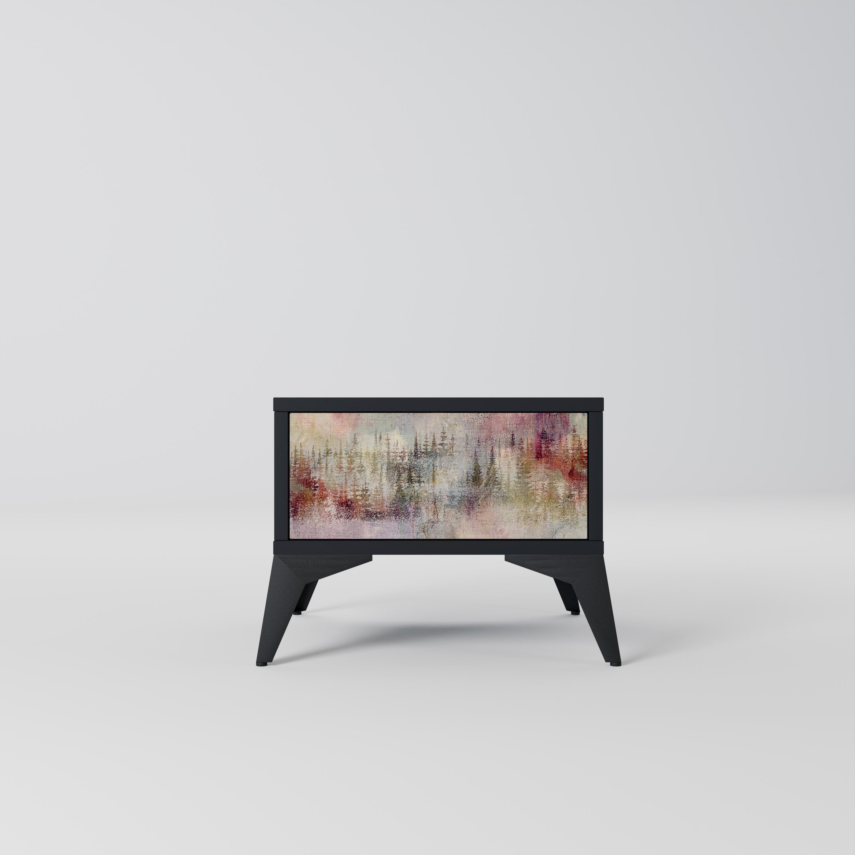 Table de chevet VEILED SUMMIT en finition noire