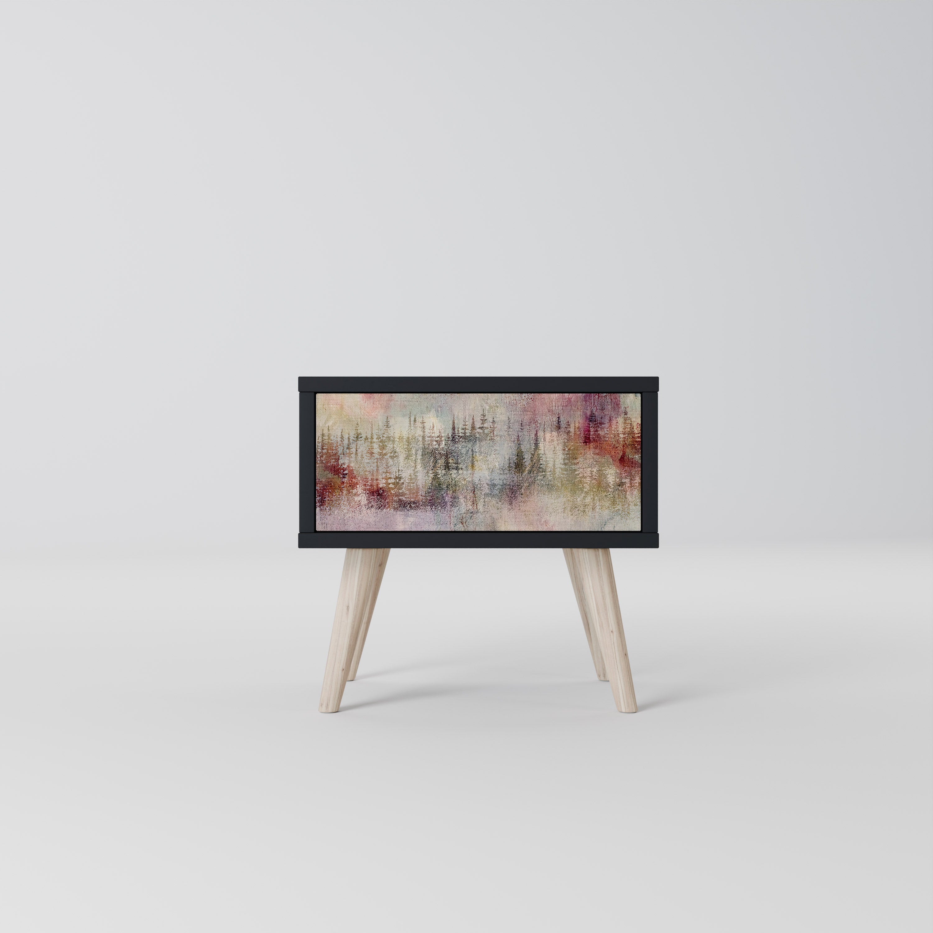 Table de chevet VEILED SUMMIT en finition noire