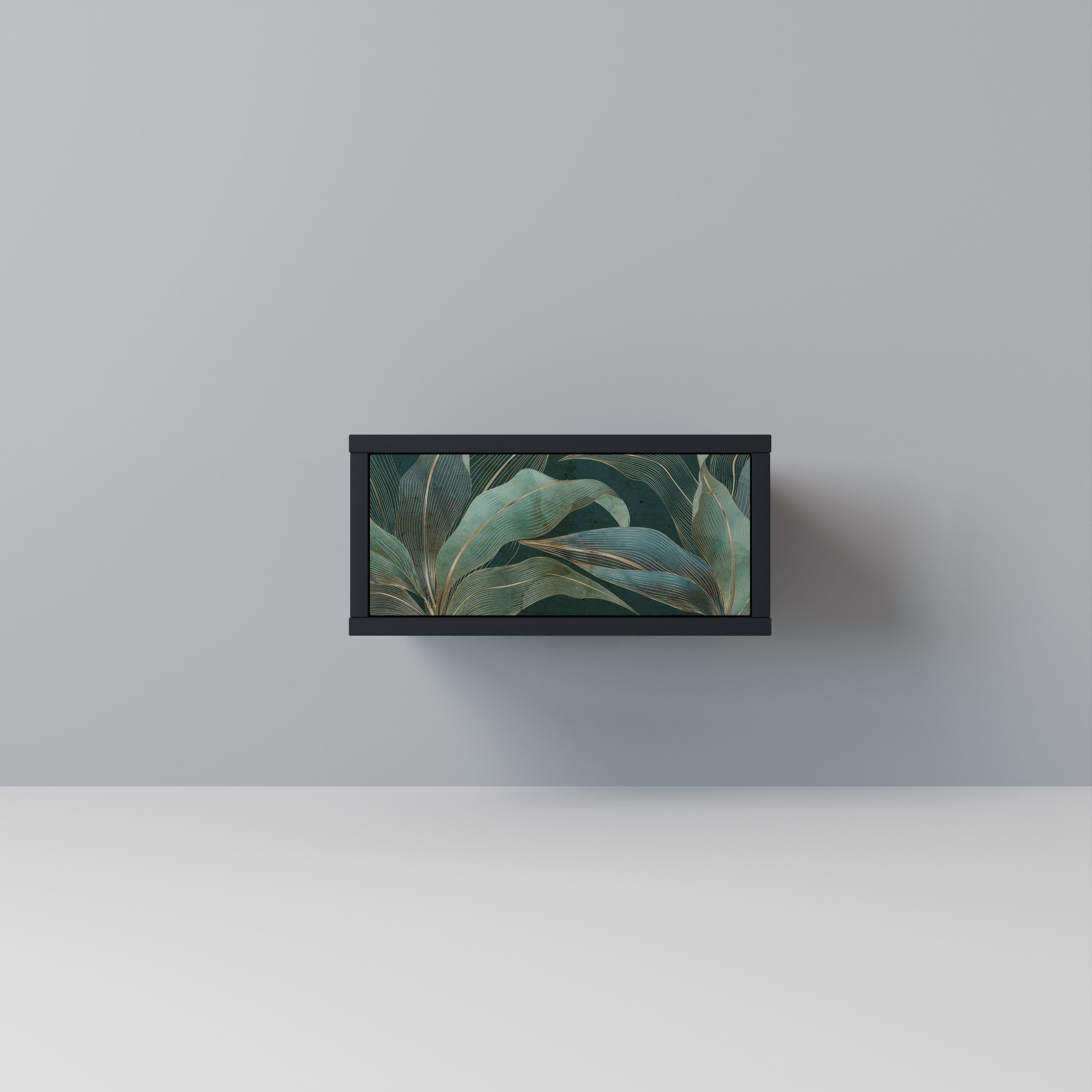 Table de chevet ROYAL GREEN en finition noire