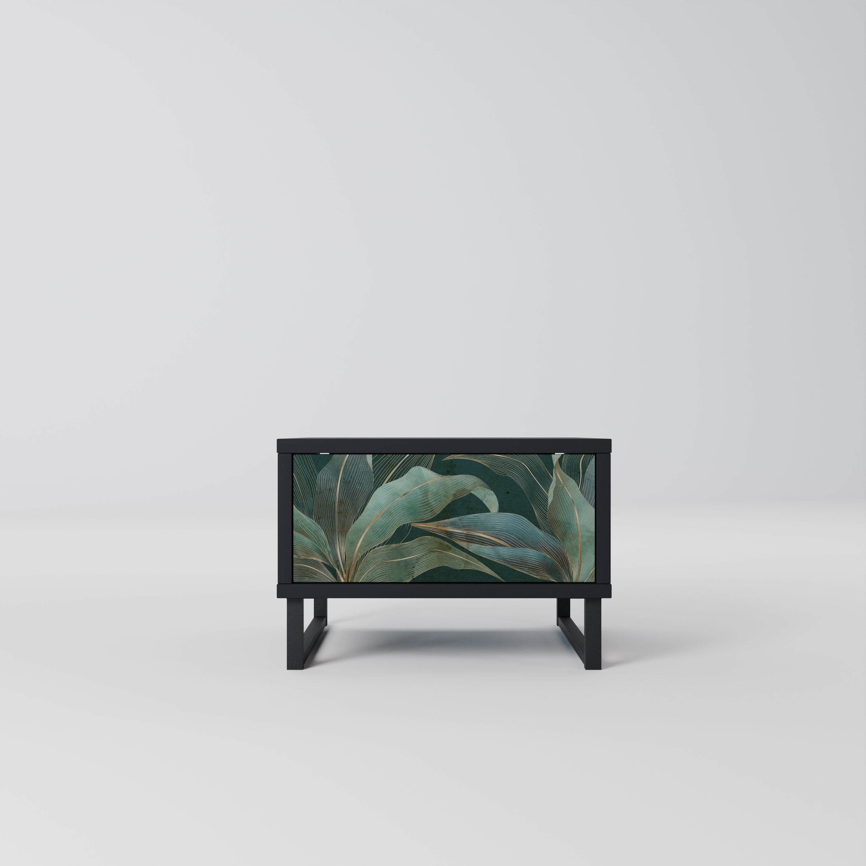 Table de chevet ROYAL GREEN en finition noire