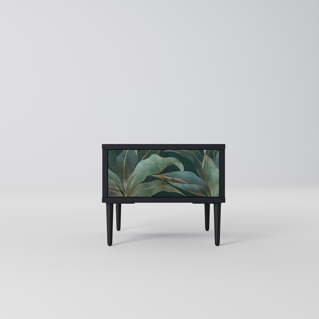 Table de chevet ROYAL GREEN en finition noire