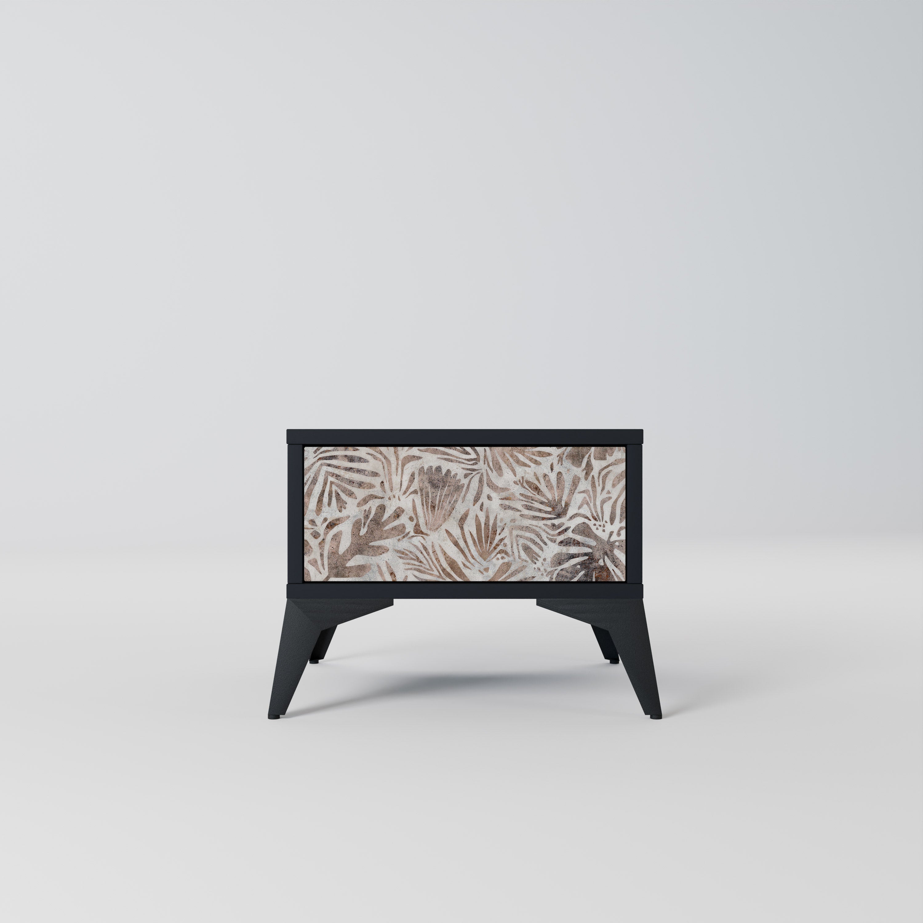 Table de chevet PASSING TIME en finition noire