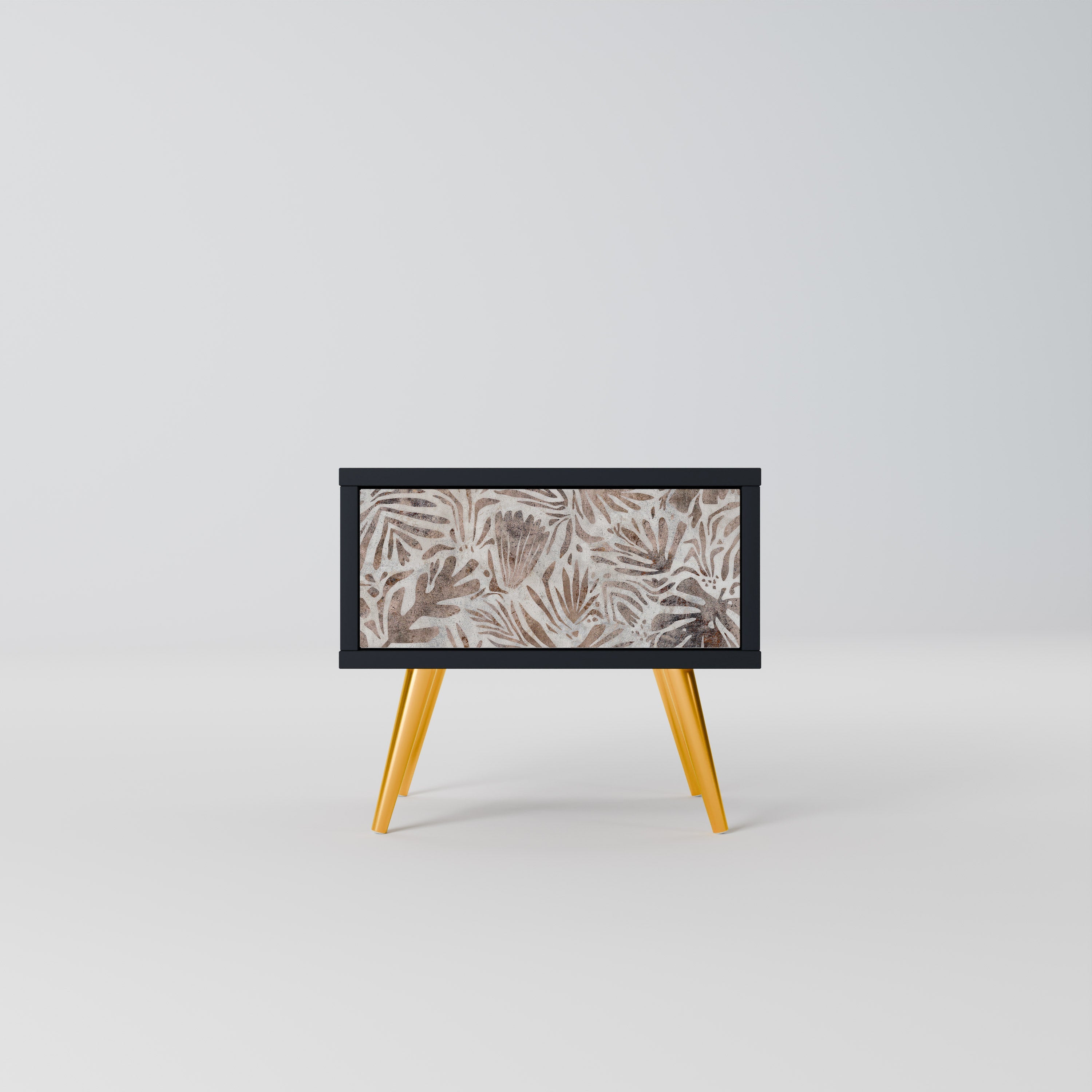 Table de chevet PASSING TIME en finition noire