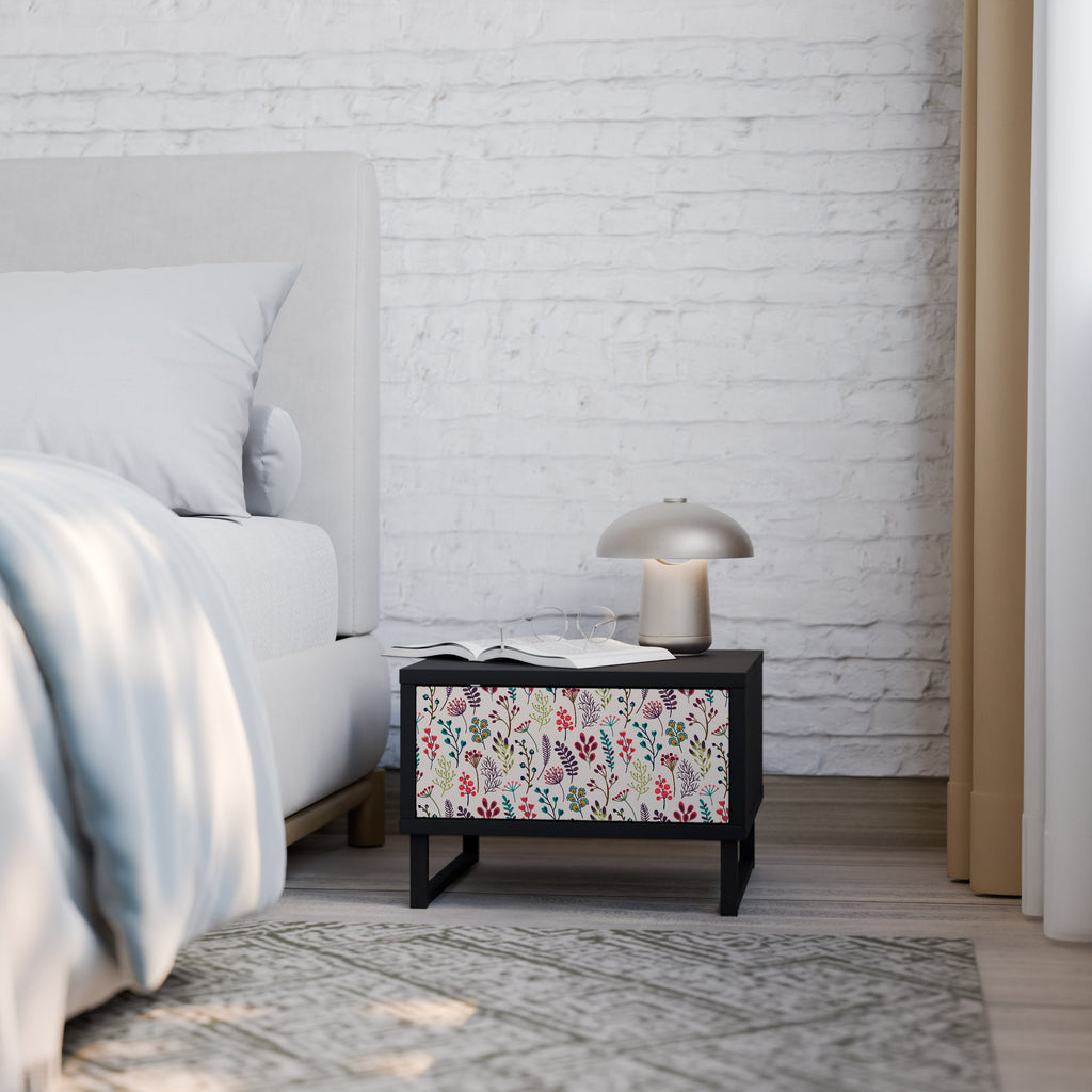 Table de chevet AUTUMN SUNDRIES en finition noire