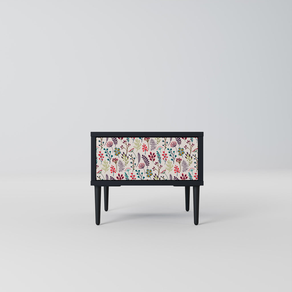 Table de chevet AUTUMN SUNDRIES en finition noire