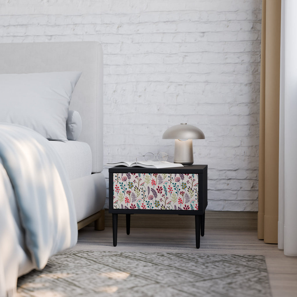 Table de chevet AUTUMN SUNDRIES en finition noire