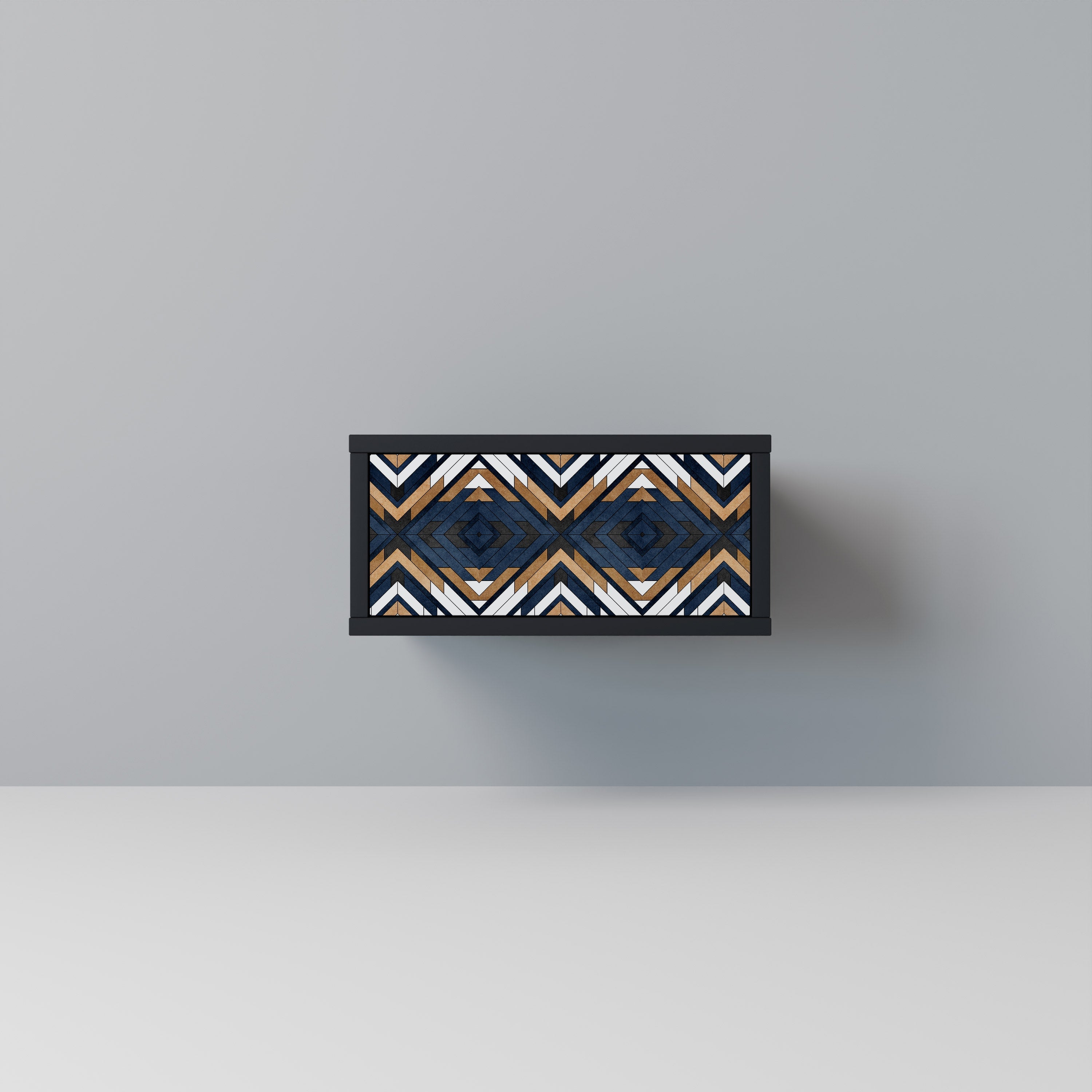 Table de chevet ARTFUL GEOMETRY en finition noire