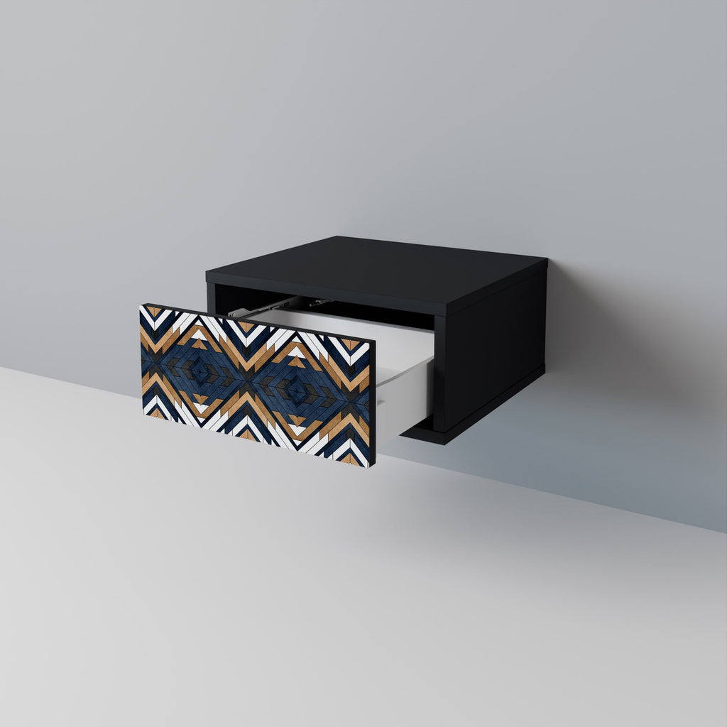 Table de chevet ARTFUL GEOMETRY en finition noire