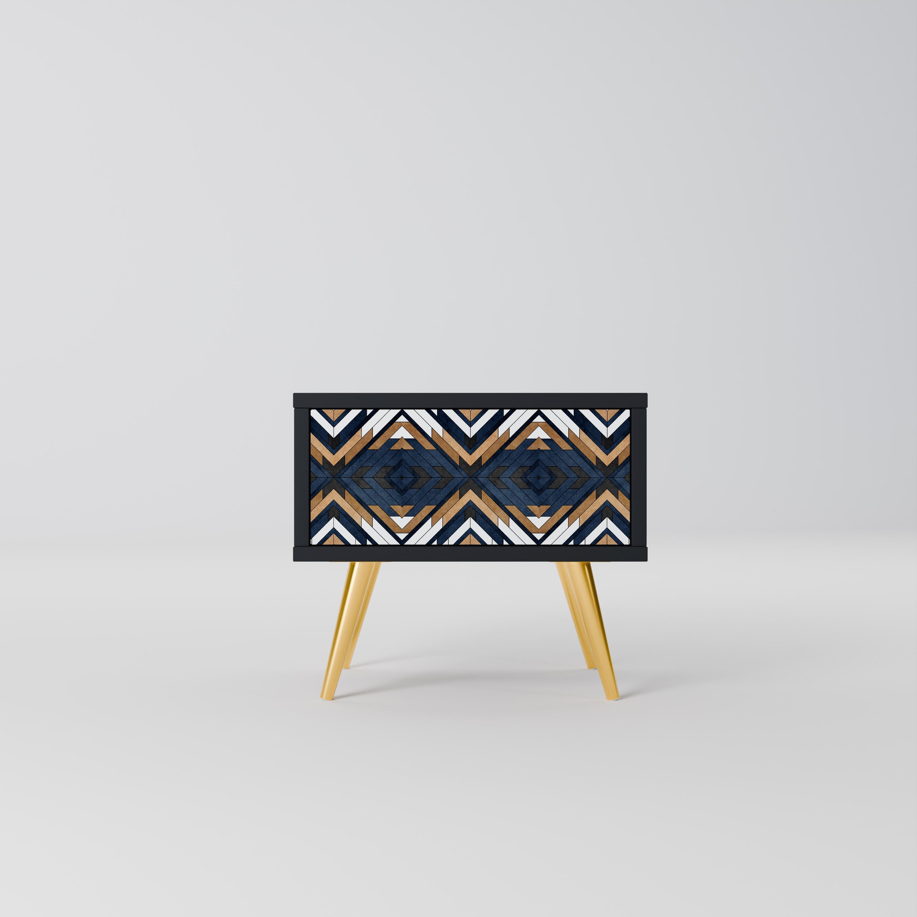 Table de chevet ARTFUL GEOMETRY en finition noire
