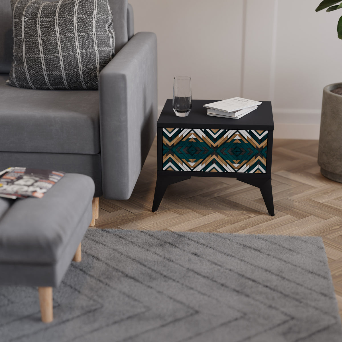 ARTISTIC GEOMETRY Nightstand
