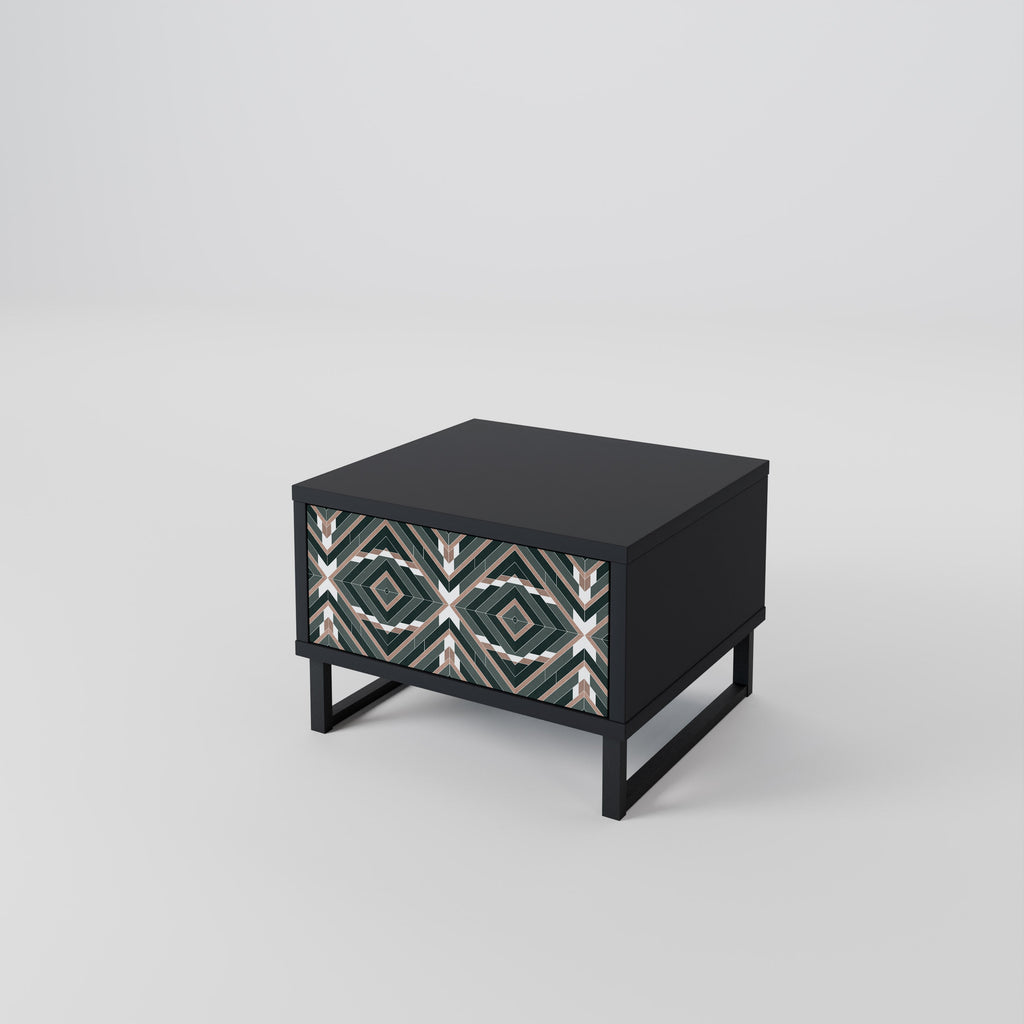 Table de chevet DIMENSION DELIGHTS en finition noire