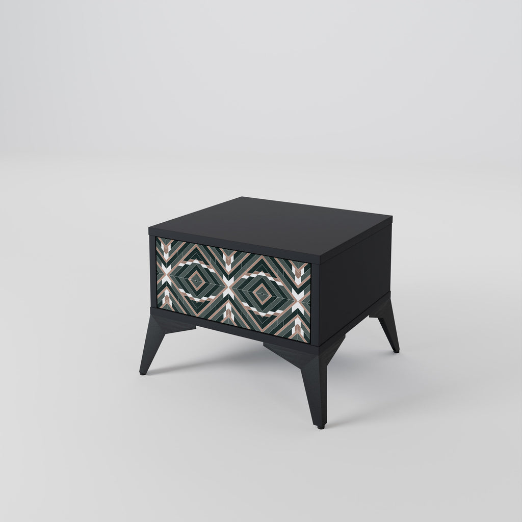 Table de chevet DIMENSION DELIGHTS en finition noire