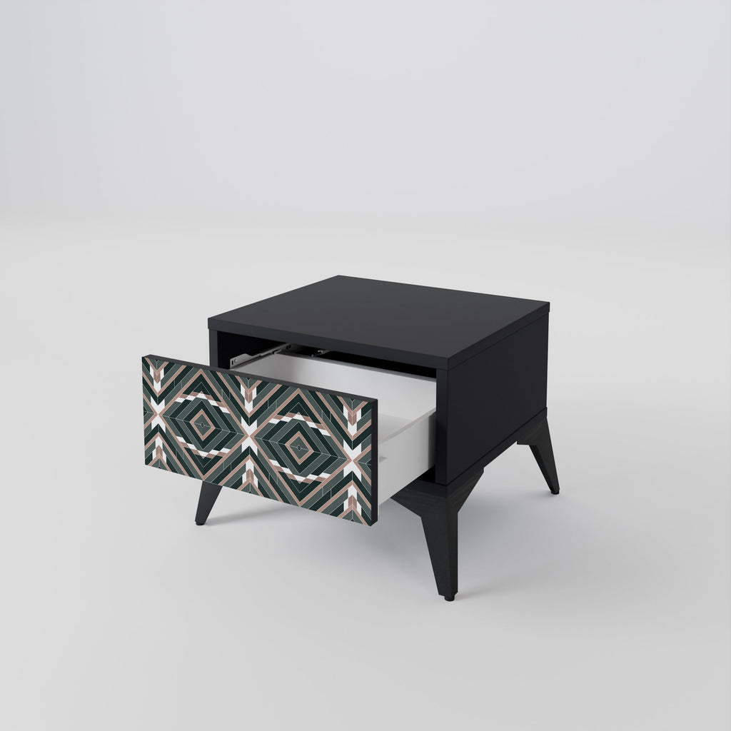 Table de chevet DIMENSION DELIGHTS en finition noire