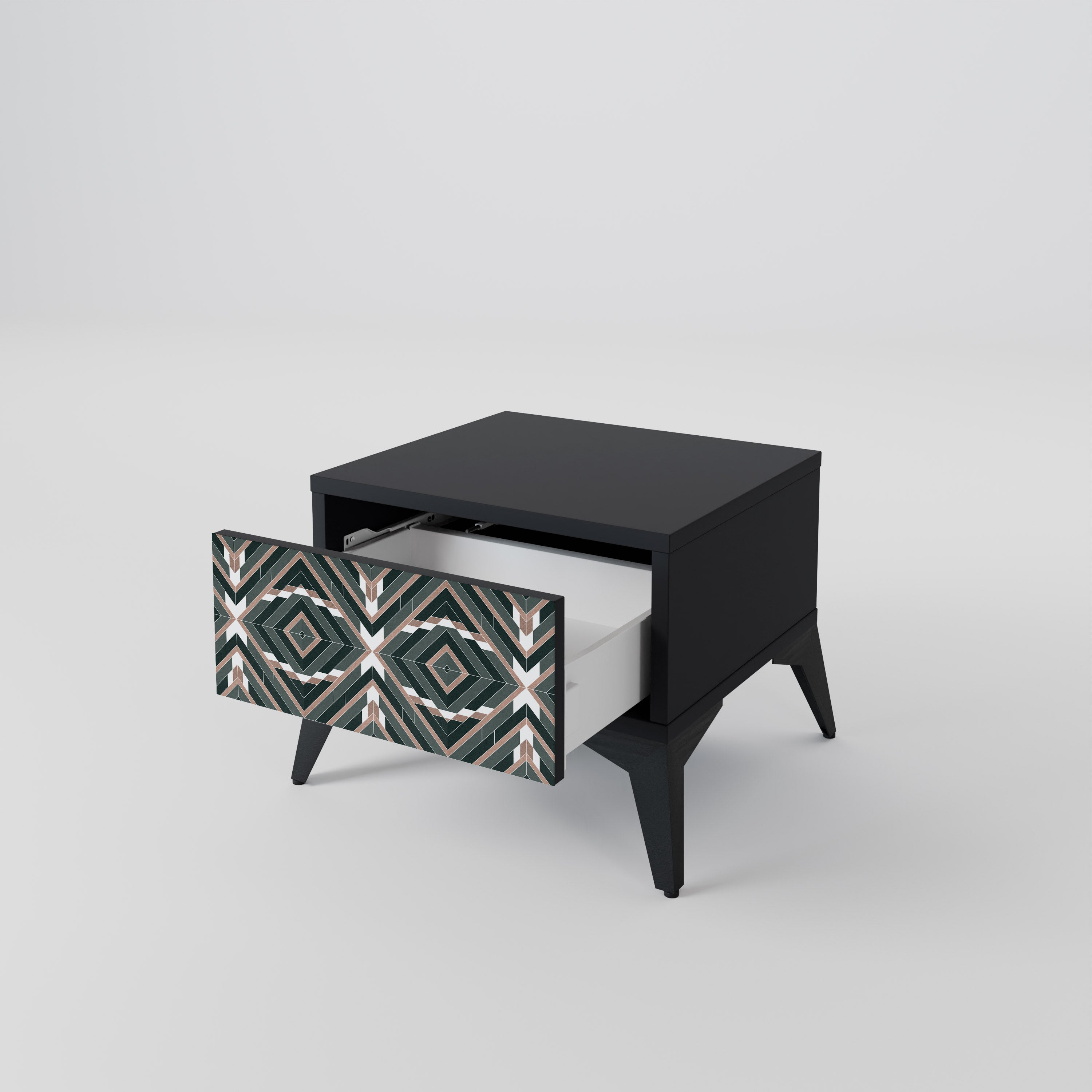 Table de chevet DIMENSION DELIGHTS en finition noire
