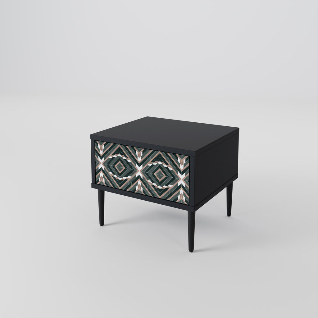 Table de chevet DIMENSION DELIGHTS en finition noire