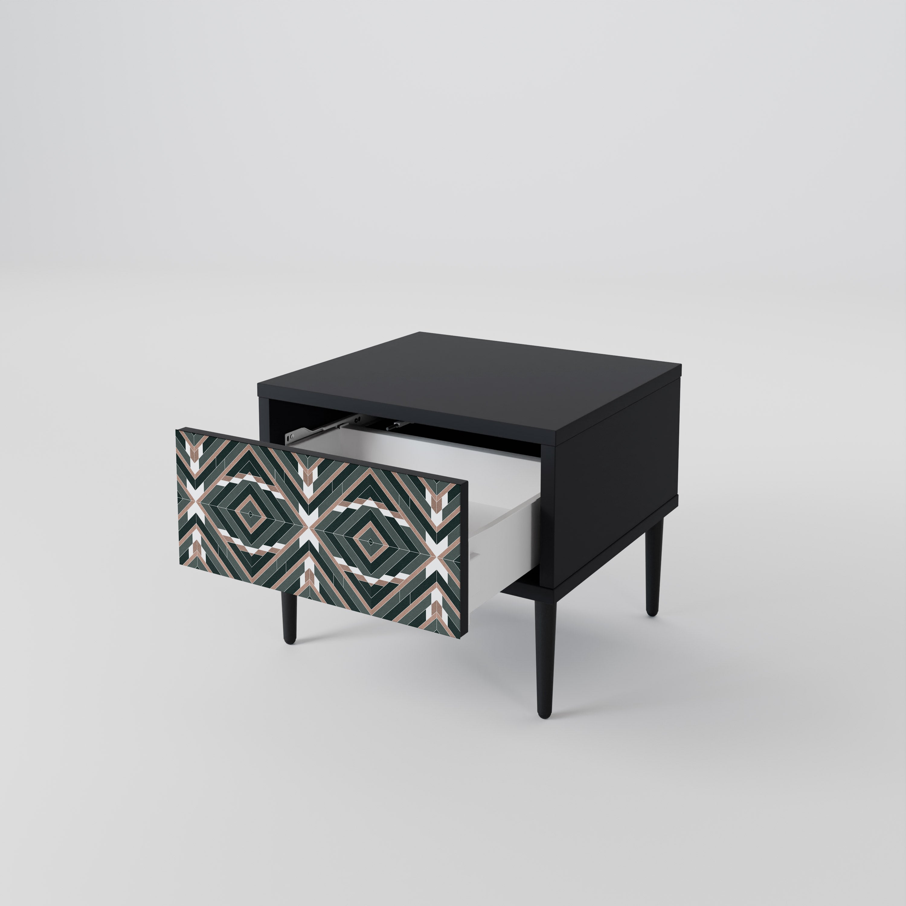 Table de chevet DIMENSION DELIGHTS en finition noire