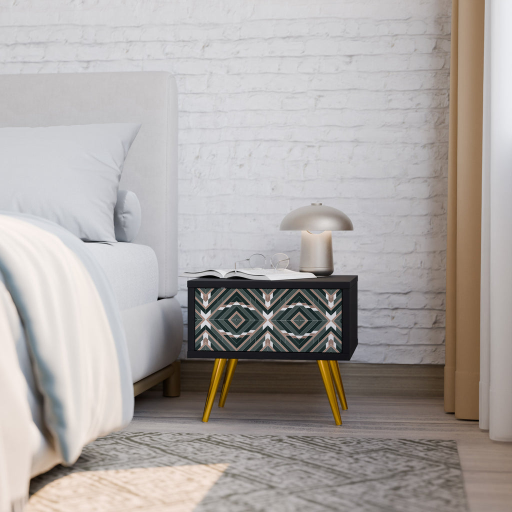 Table de chevet DIMENSION DELIGHTS en finition noire