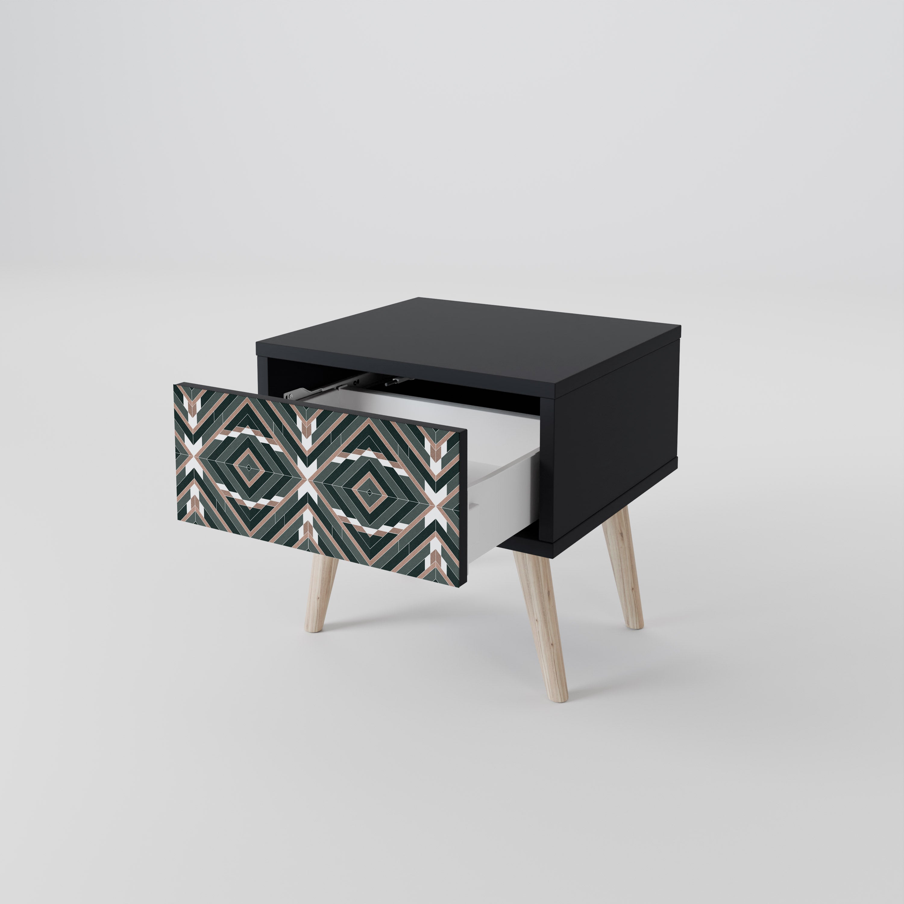 Table de chevet DIMENSION DELIGHTS en finition noire