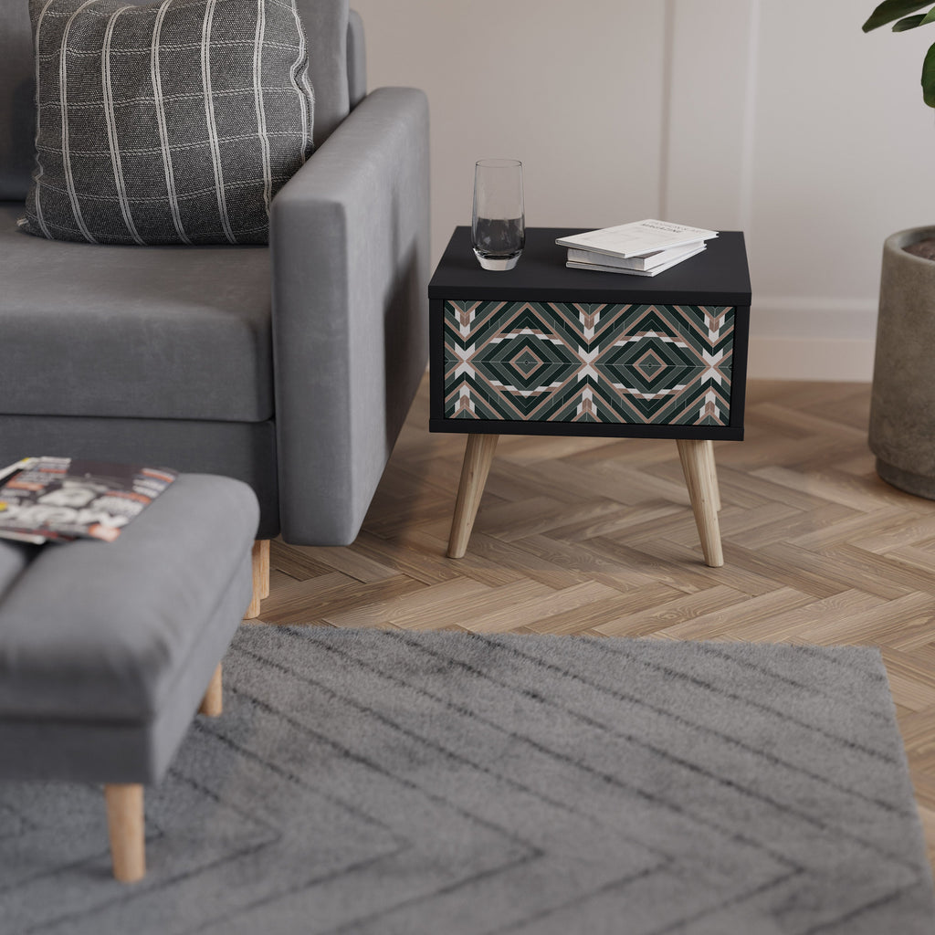 Table de chevet DIMENSION DELIGHTS en finition noire