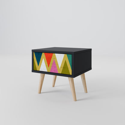 COLORFUL TRIANGLES Nightstand
