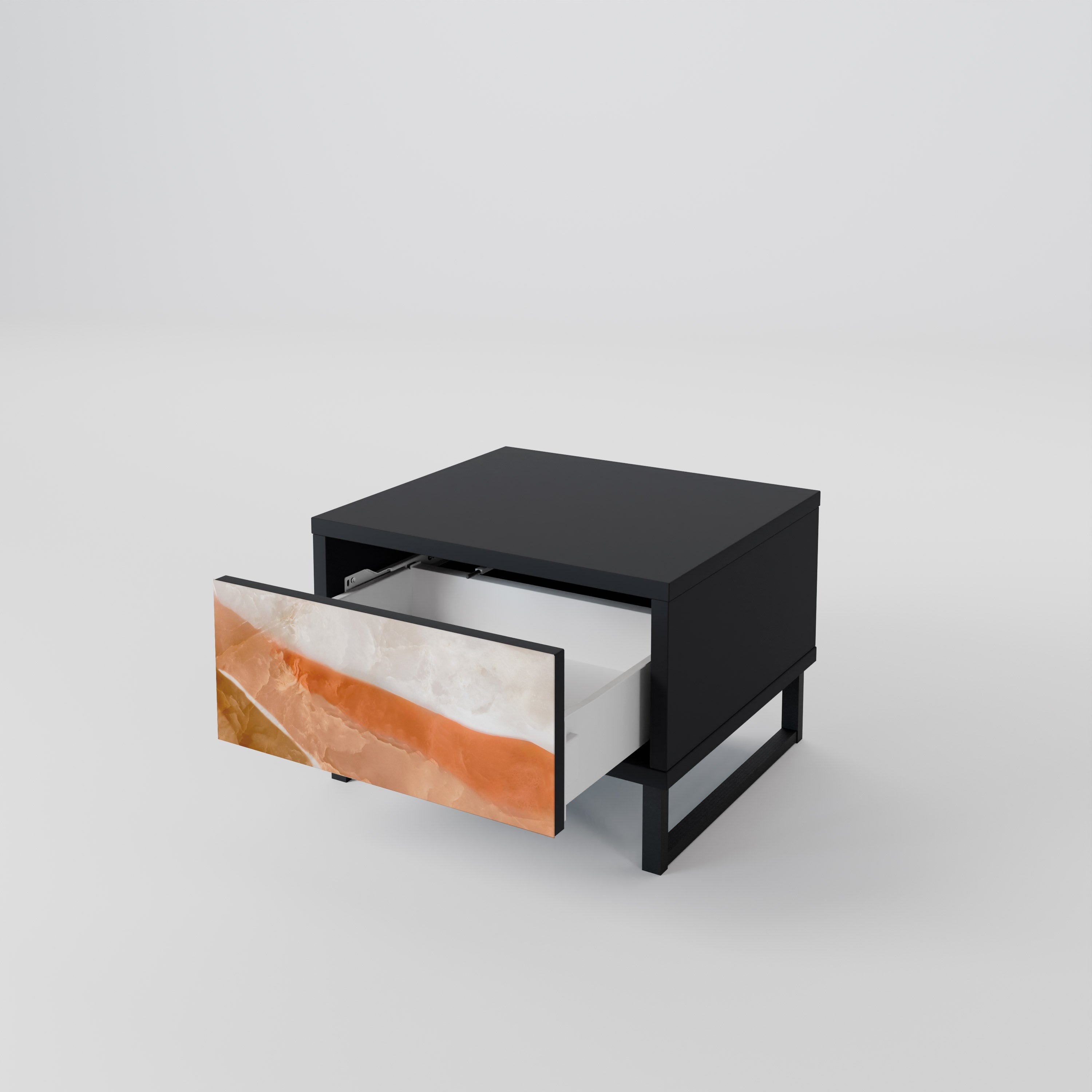 Table de chevet SANDHILLS SPLENDOUR en finition noire