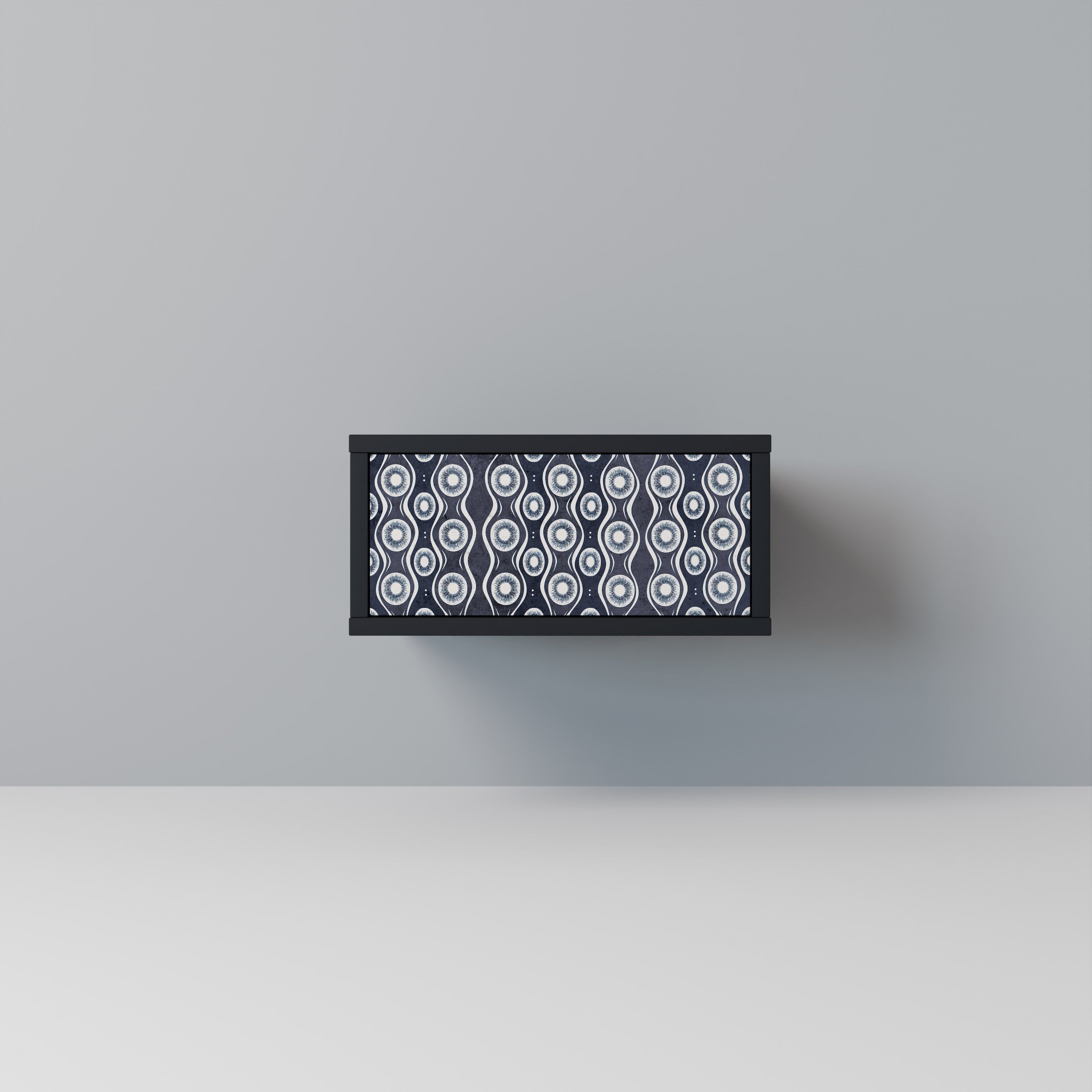 Table de chevet GRAPHITE EYES en finition noire