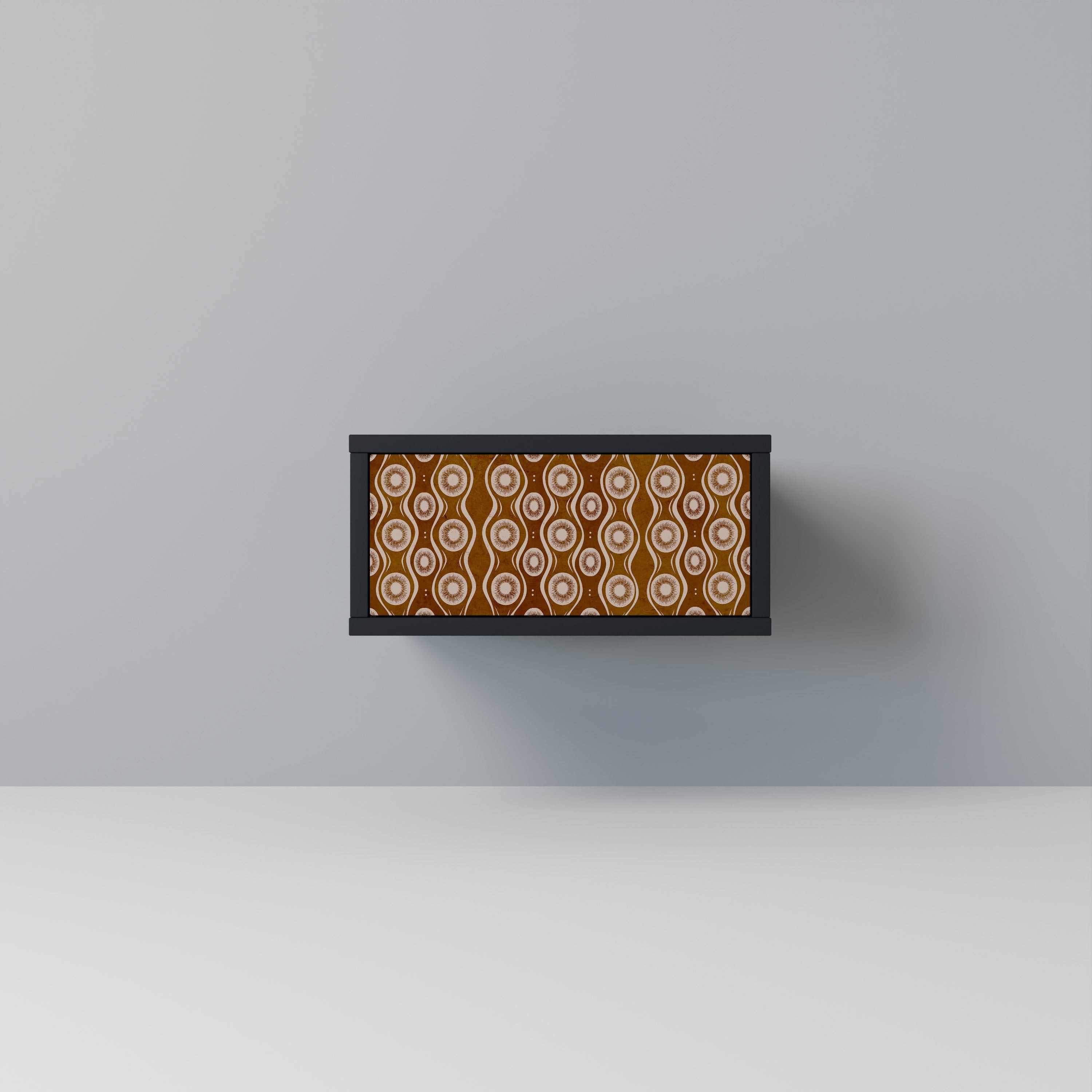 Table de chevet BROWN EYES en finition noire