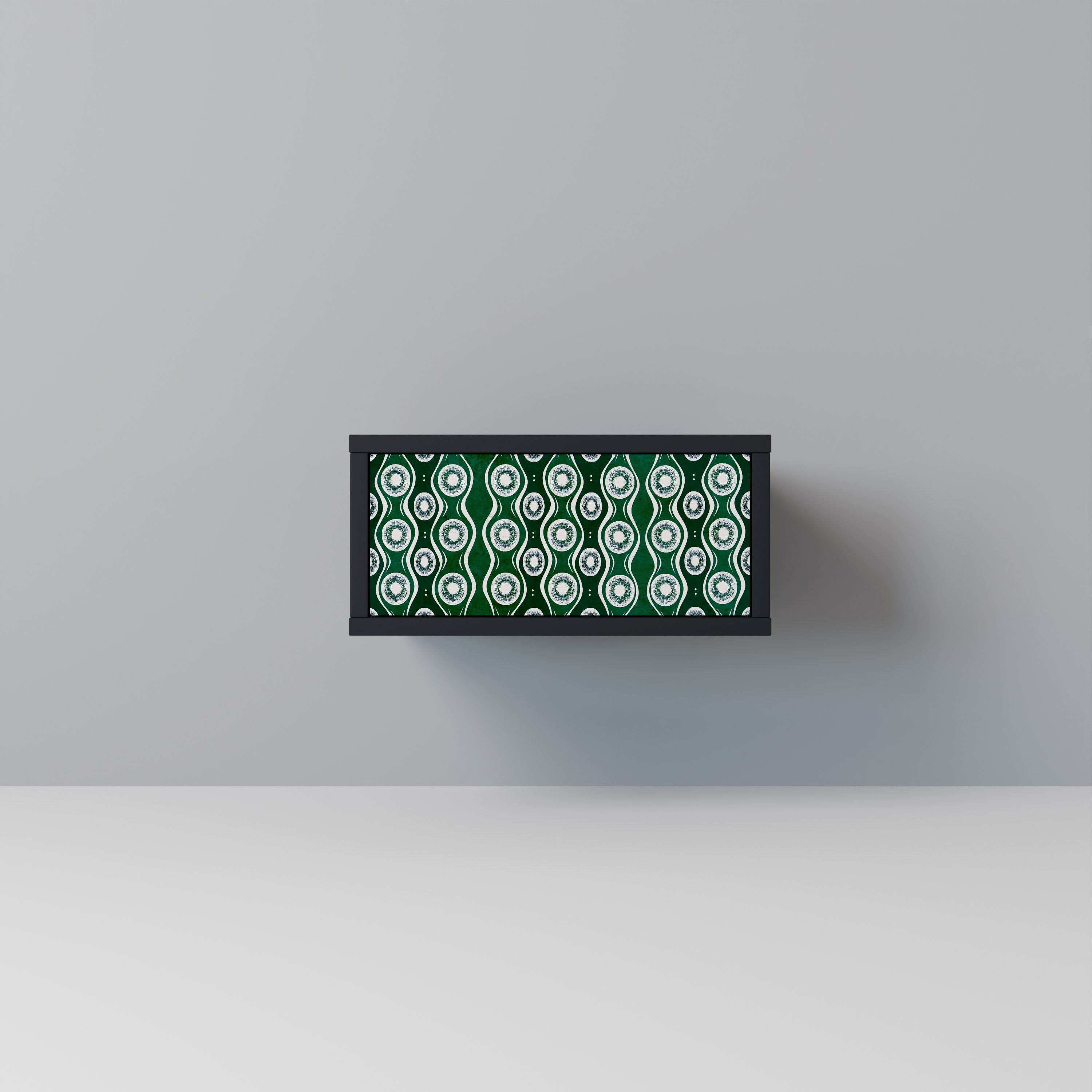 Table de chevet GREEN EYES en finition noire