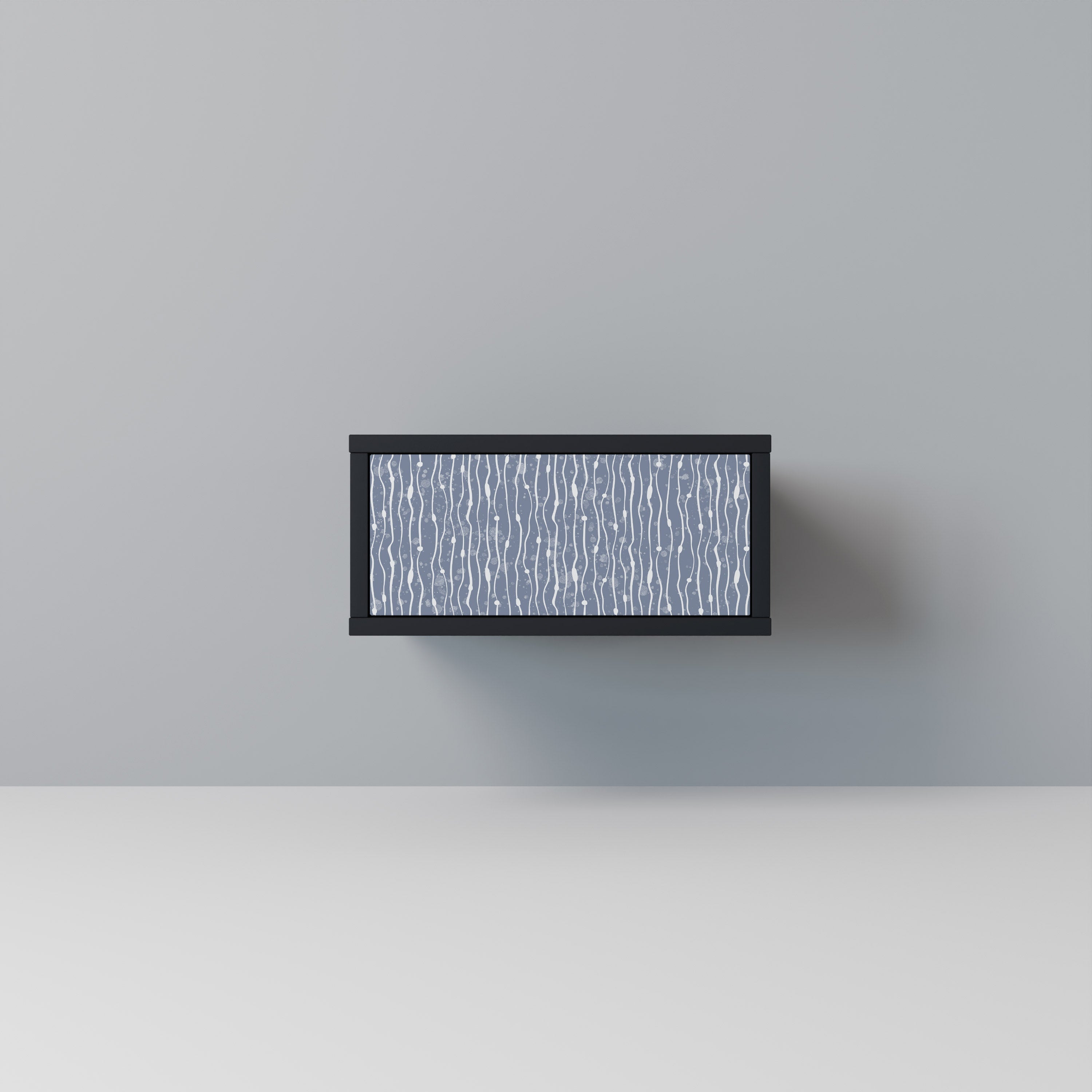 Table de chevet GRAPHITE RAIN en finition noire